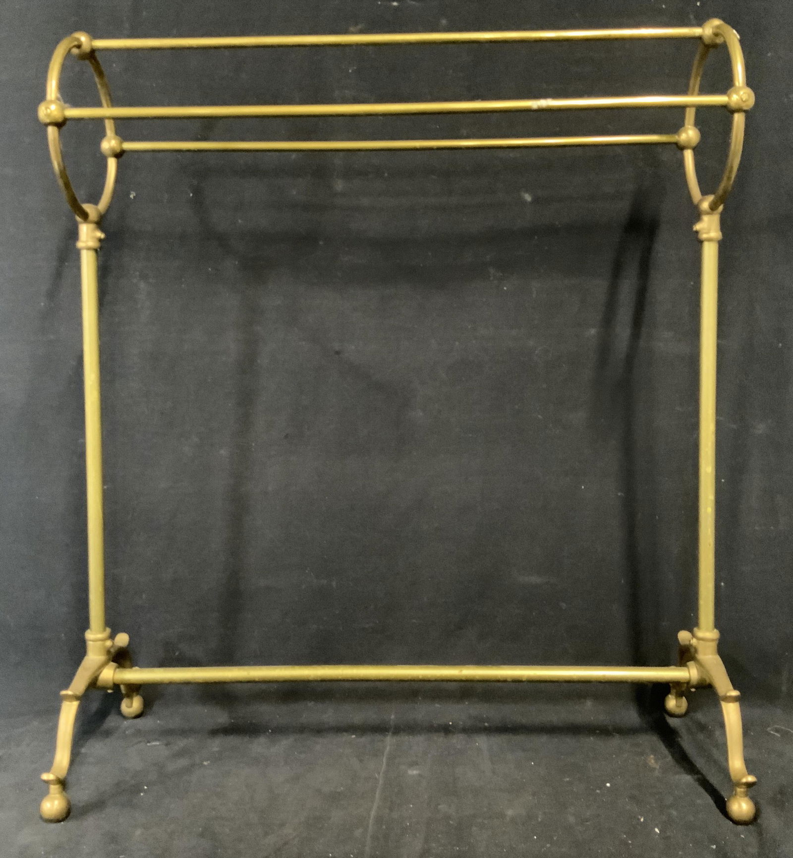 Vintage Brass Blanket Stand (1 of 4)