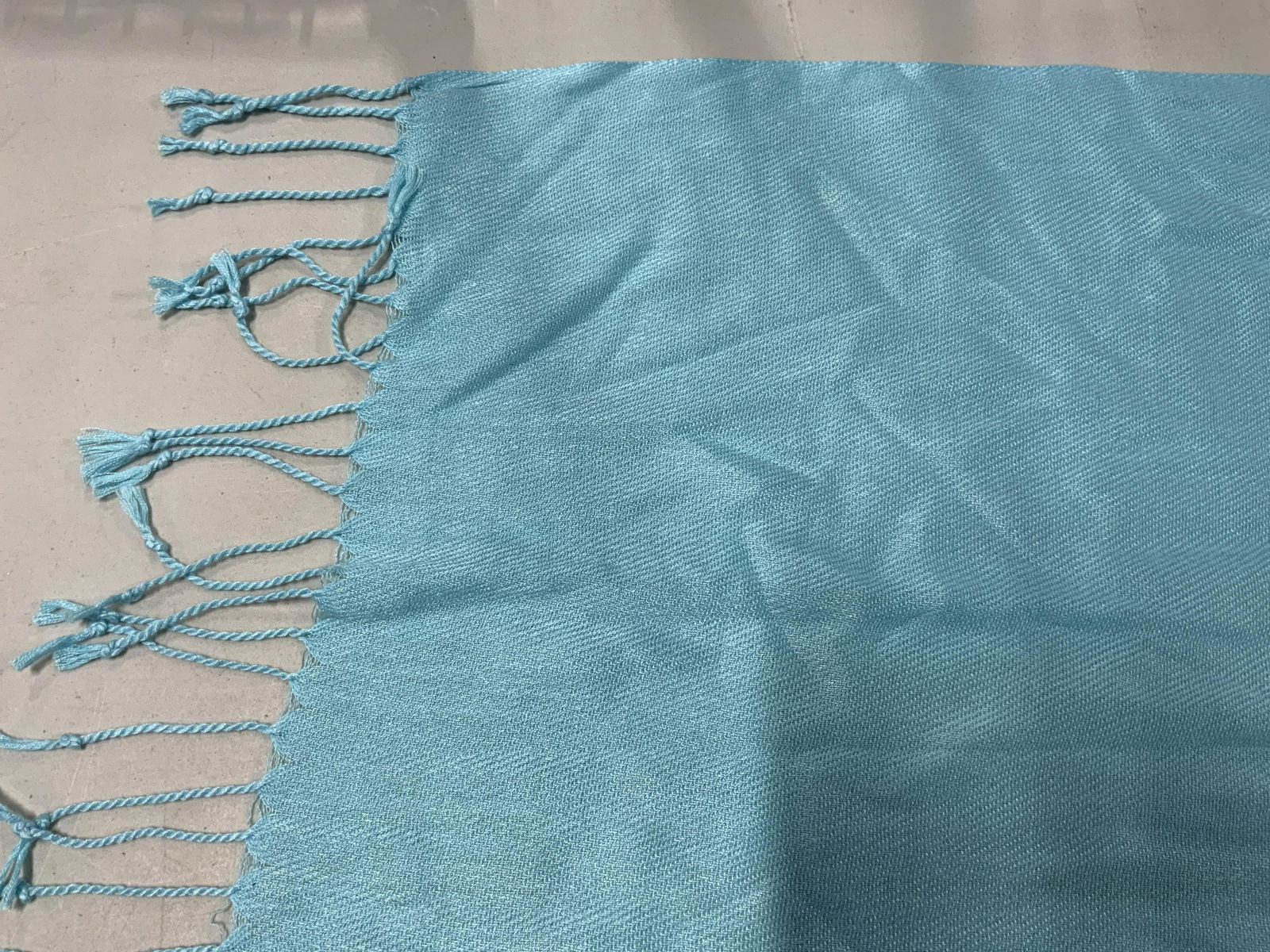 PASHMINA Cashmere Silk Shawl: PASHMINA Cashmere Silk Shawl, labels read ‘Pashmina 70% cashmere 30% silk, measures 72 5/8 x 27 3/4 inches, stains to fabric, Pashmina, cashmere, silk, fabric, textiles, shawl, scarf, women’s acce