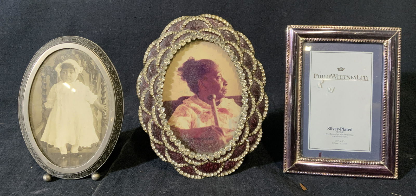 Lot of 3 Metal Tabletop Picture Frames (1 of 6)