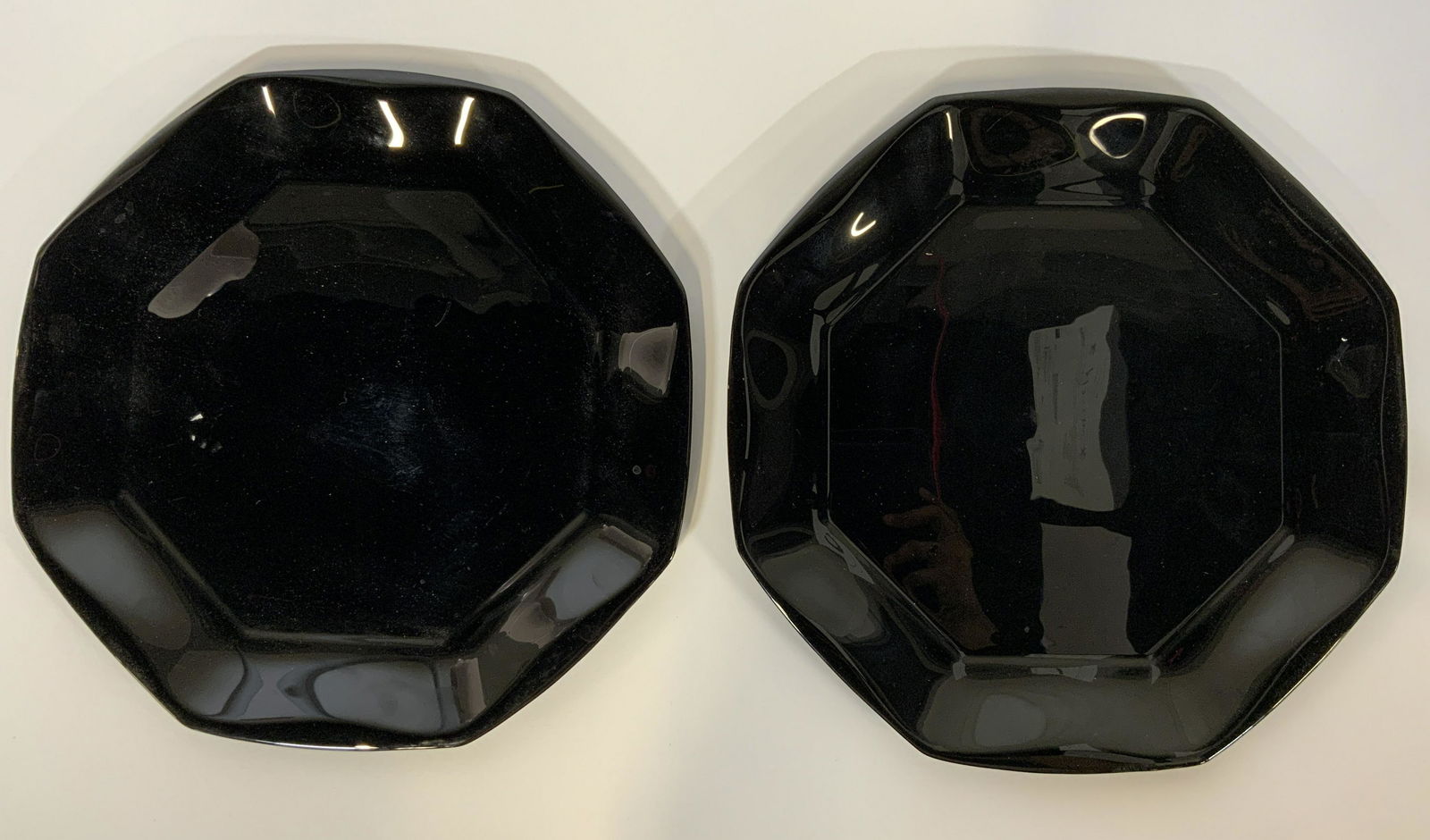 Pair French Glass Charger Plates (1 of 4)