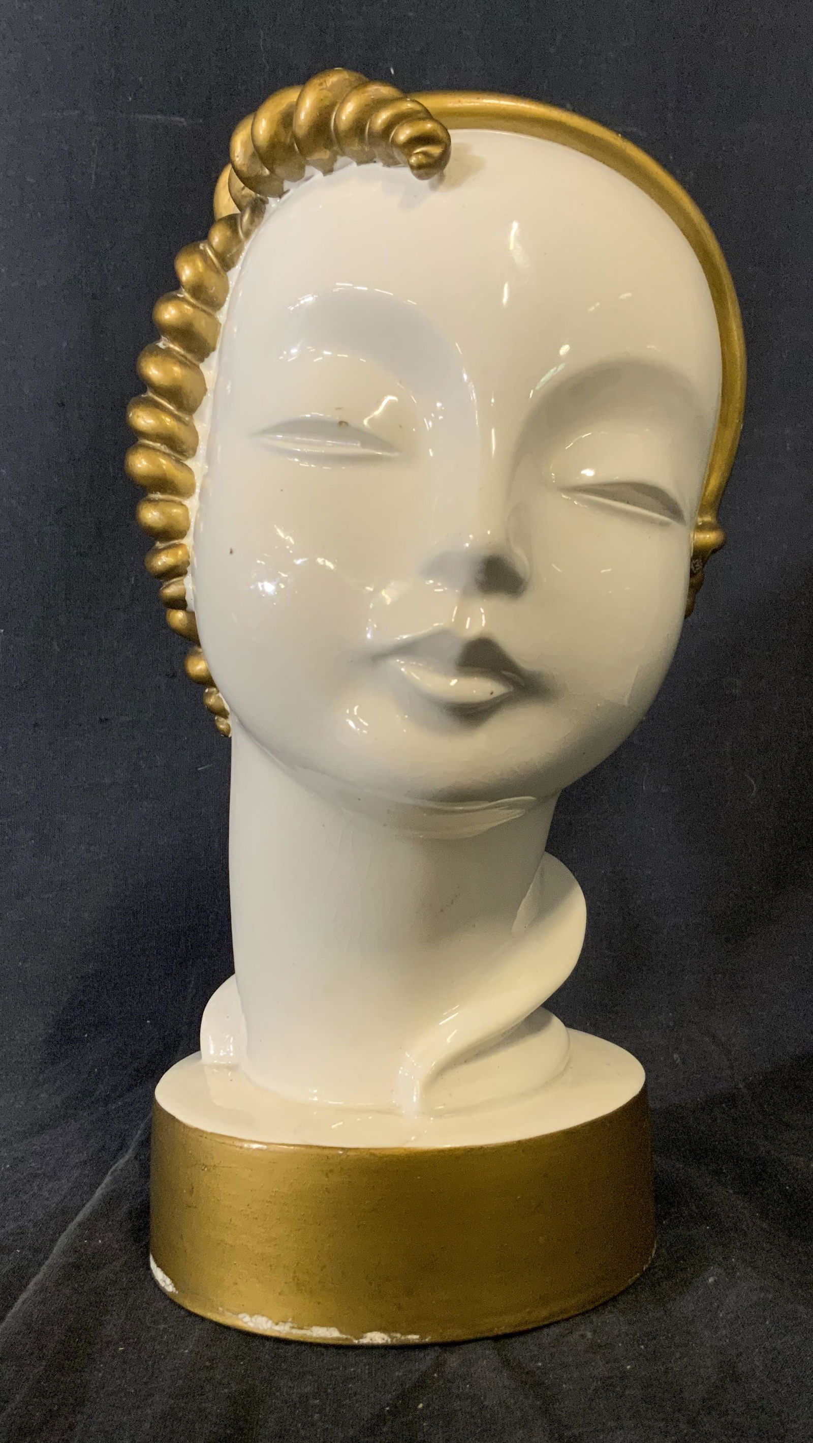 KENT ART WARE Porcelain Art Deco Bust (1 of 6)