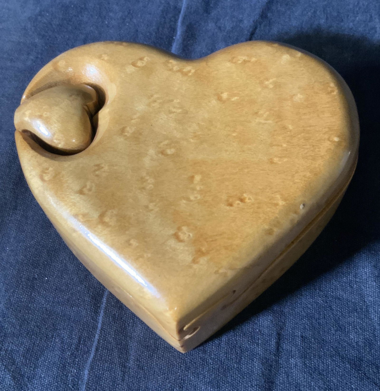 Wooden Heart Shaped Trinket Box (1 of 6)