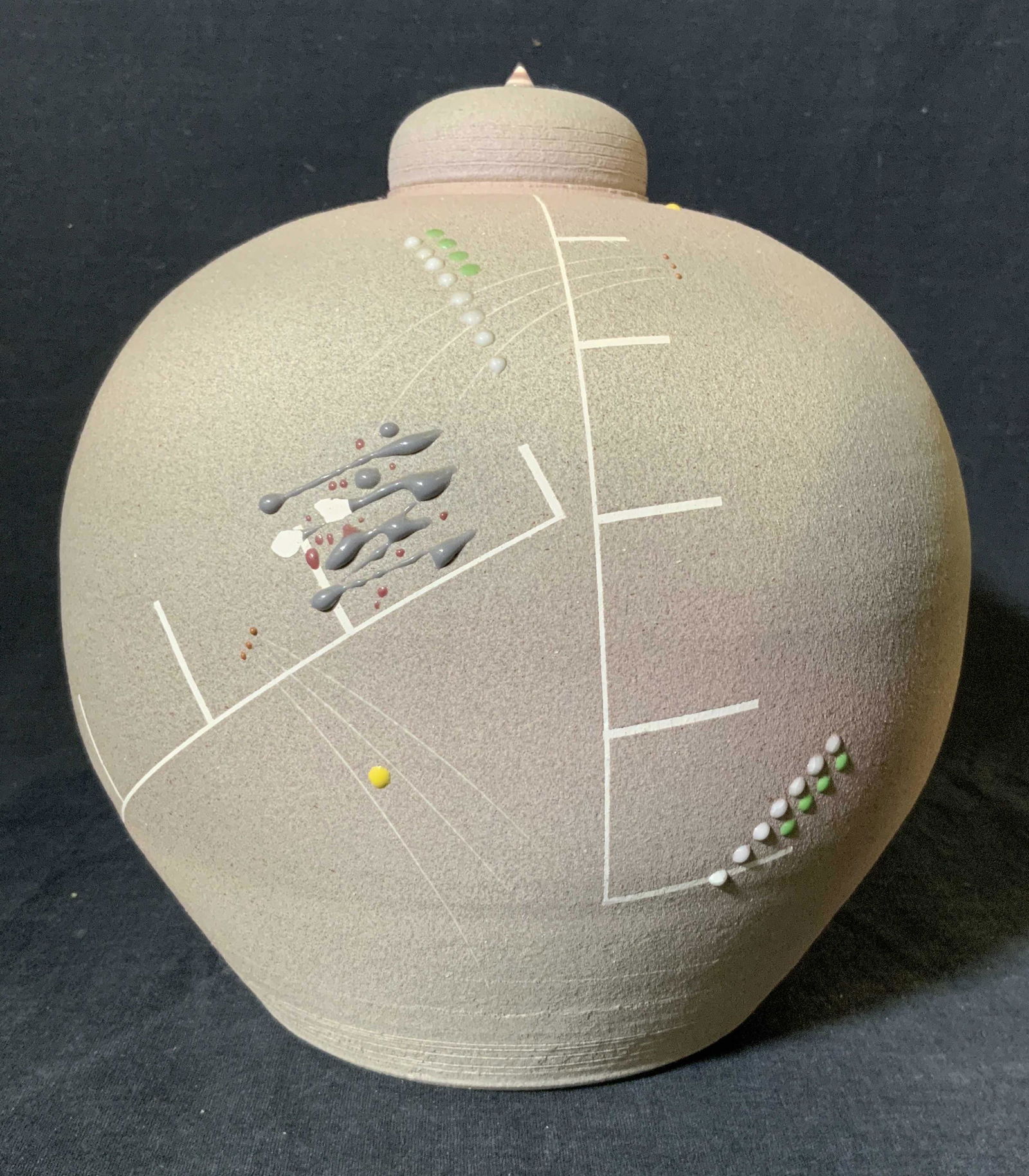 Ceramic Lidded Vase (1 of 7)