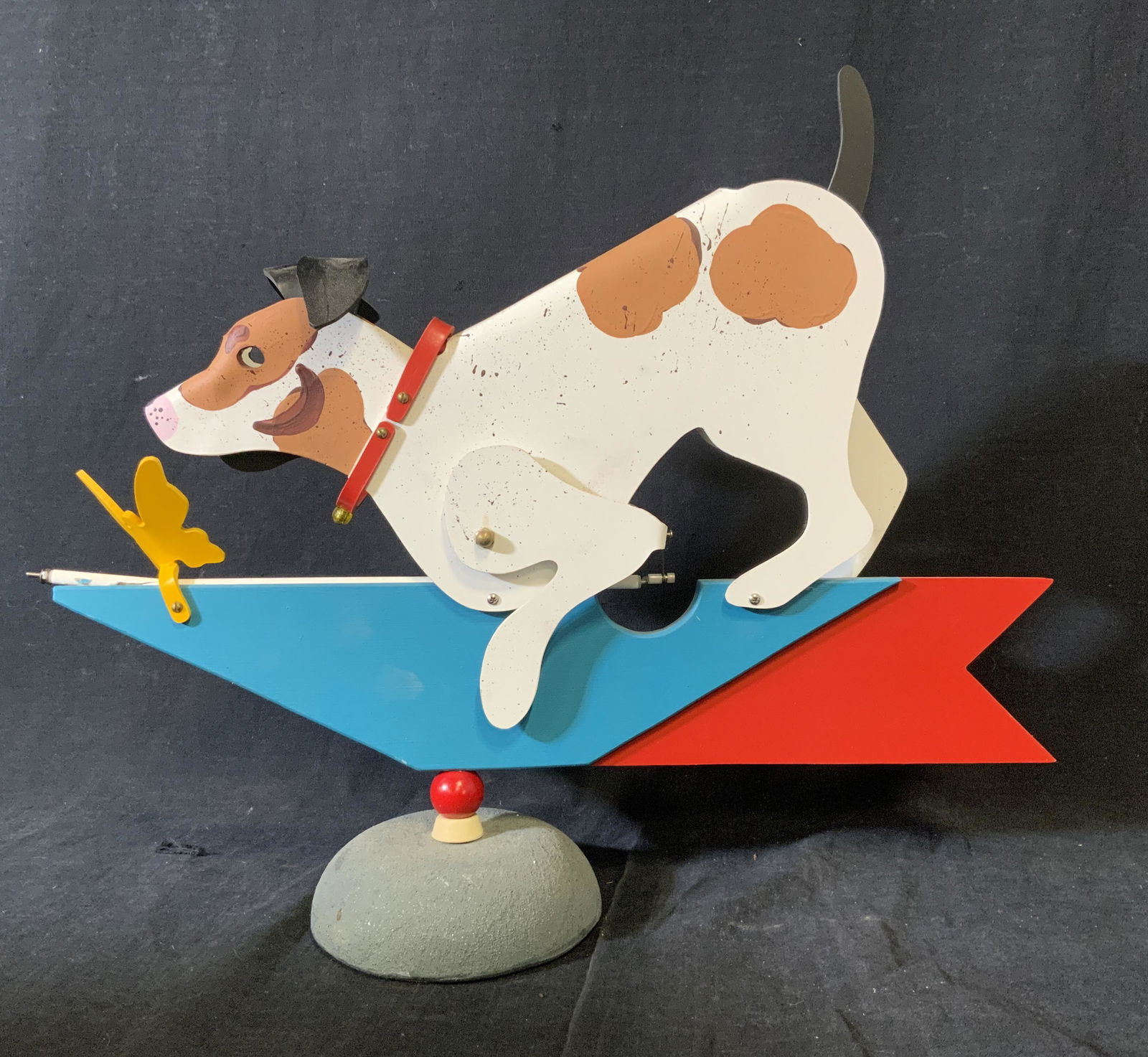 Dog Weathervane Wooden Sculpture (1 of 6)