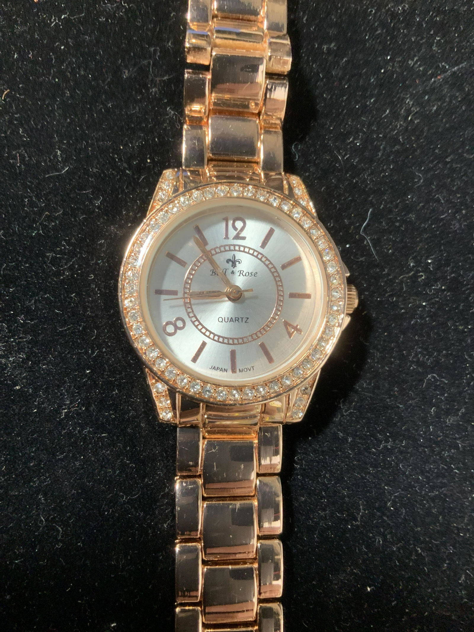 Ball Rose Rg Toned Metal Link Ladies Watch