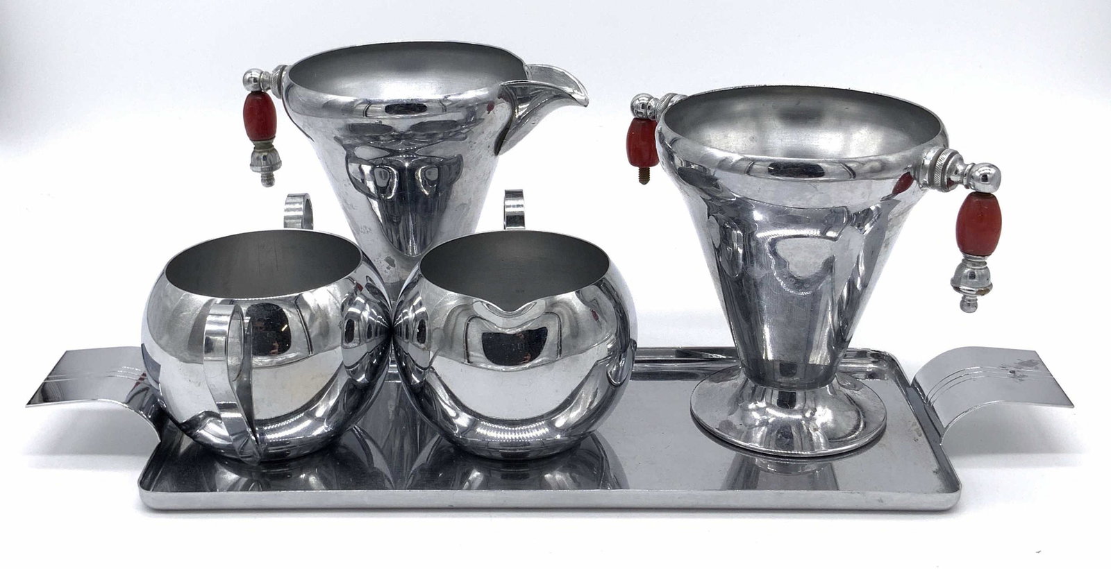 Set 5 REVERE Art Deco Stainless Chrome Barware (1 of 15)