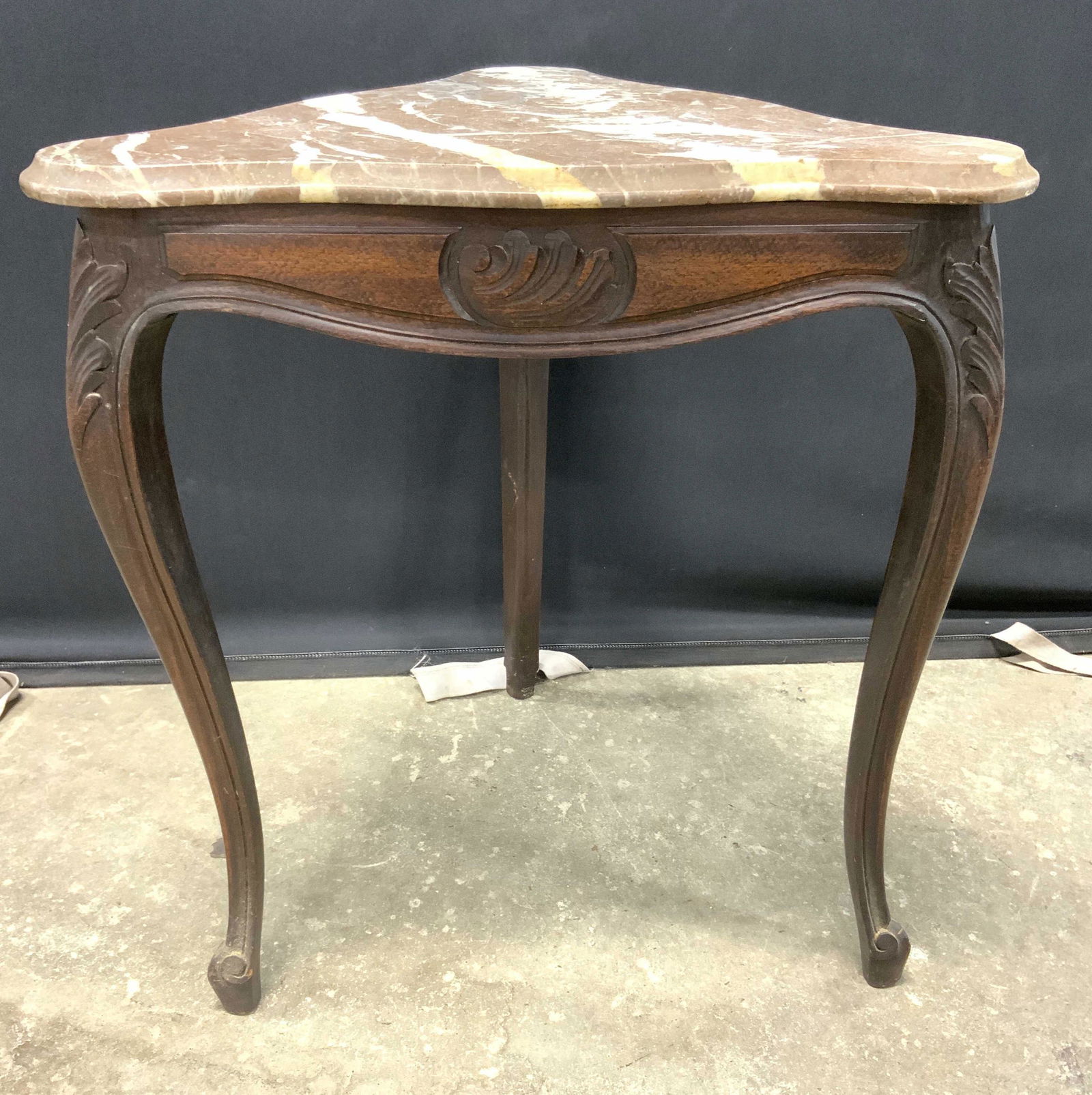 Vintage Marble Top Side Table (1 of 8)
