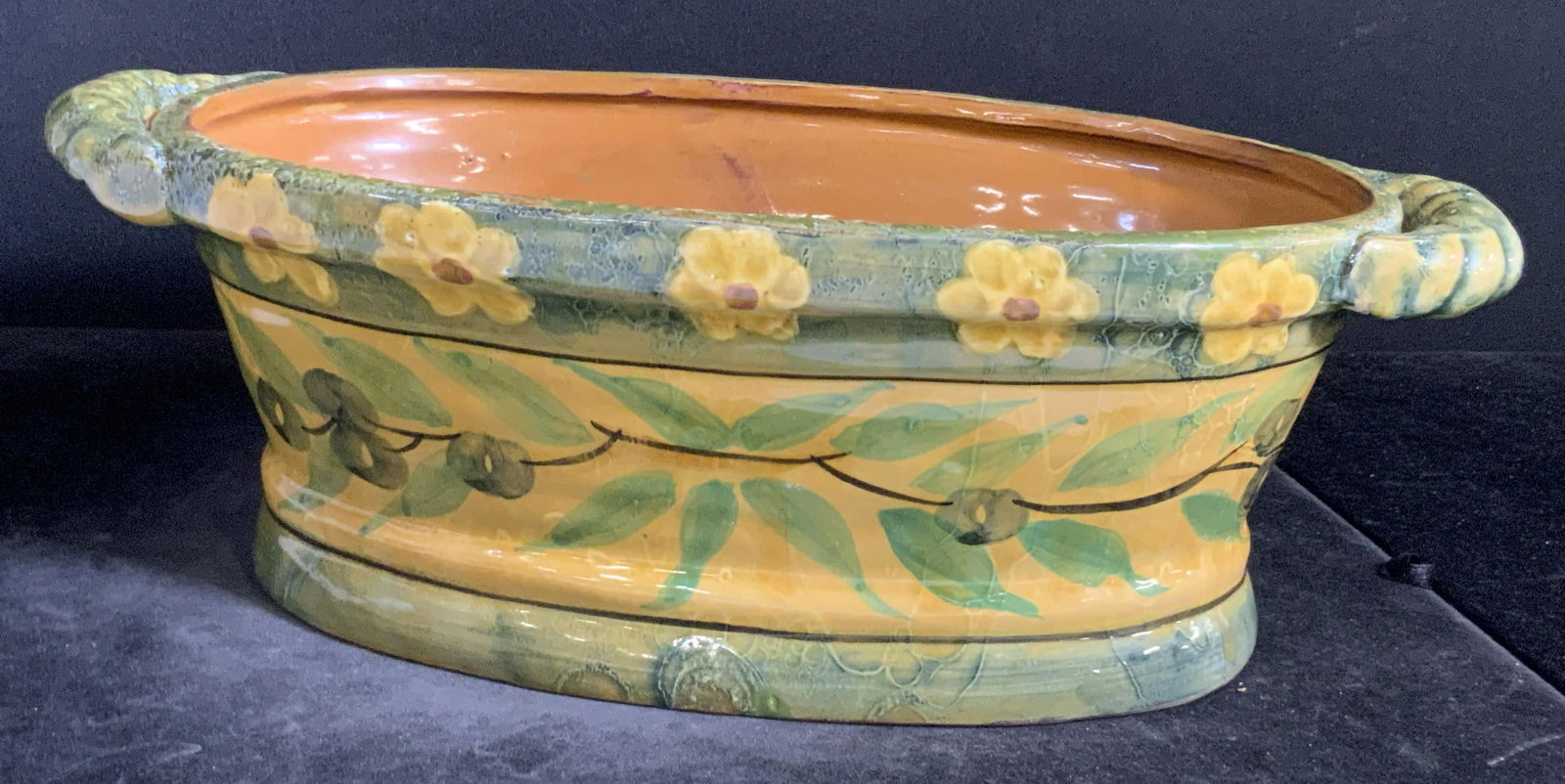 Hand Painted Terracotta Handled Planter (1 of 6)