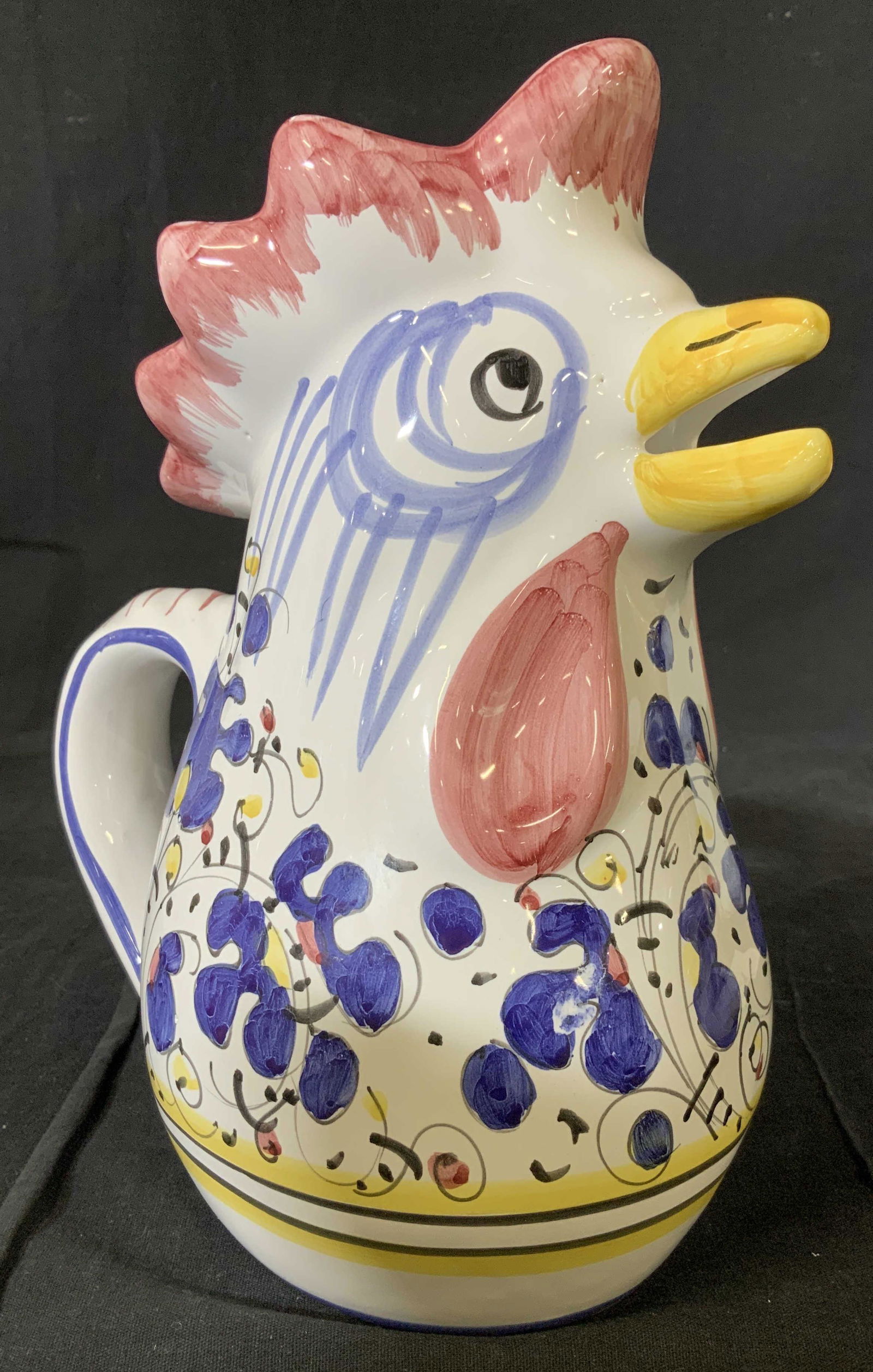 Chicken Deruta Ceramic Pitcher, Italy (1 of 6)