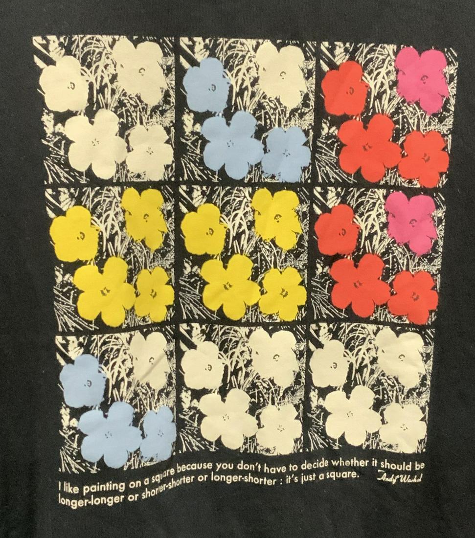UniQlo Andy Warhol Pop Flower Cotton Tee Shirt (1 of 8)