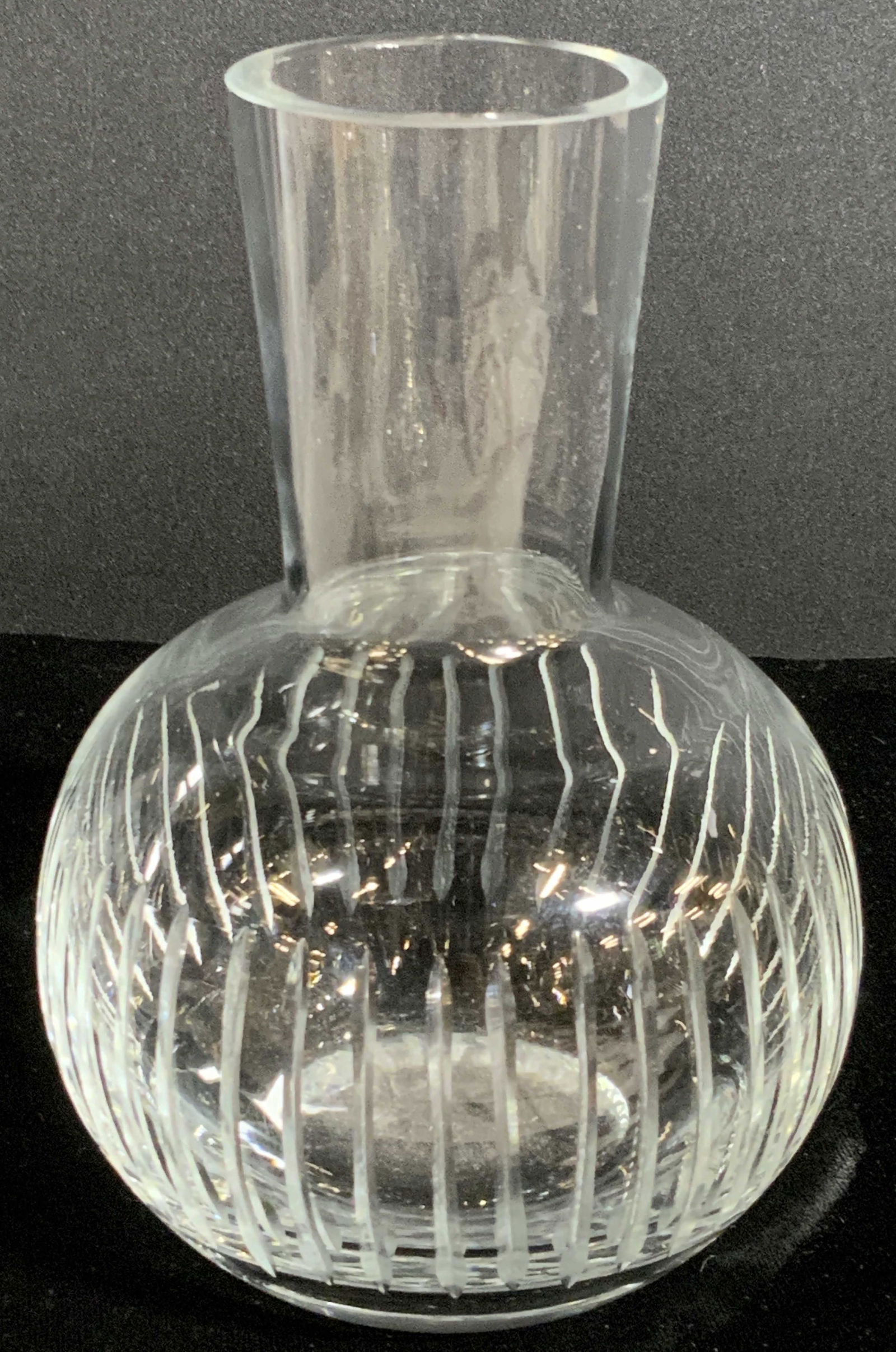 Clear Cut Art Glass Tabletop Vase (1 of 7)