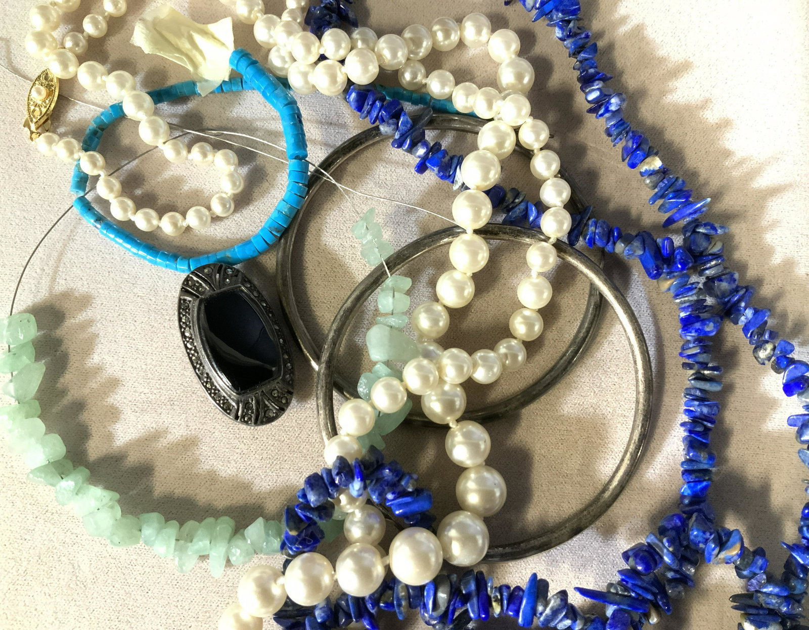 Lrg Lot Silver,Lapis Jewelry, & Bead Accessories (1 of 13)