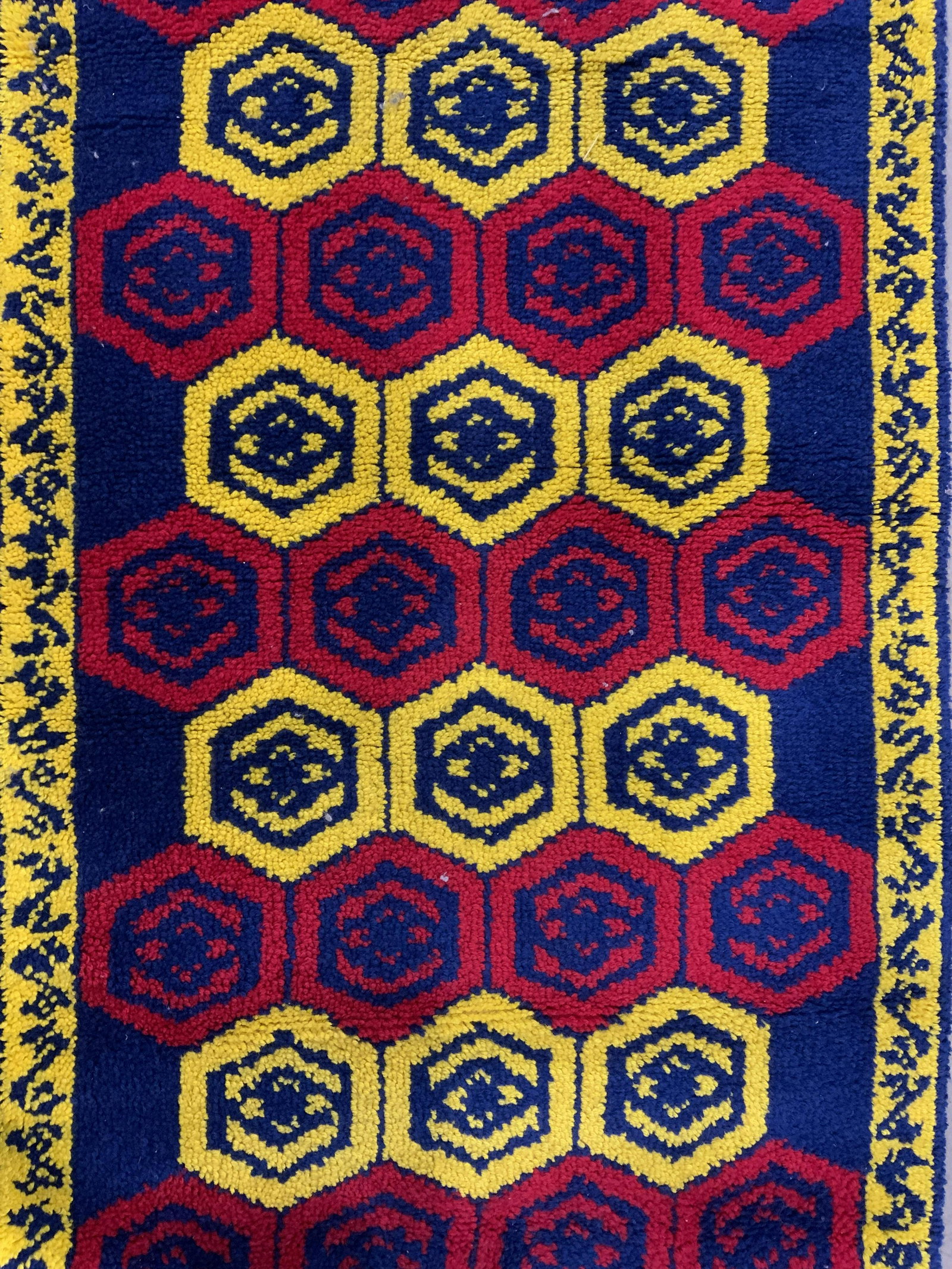 Vntg Handmade Graphic Style Rug (1 of 8)
