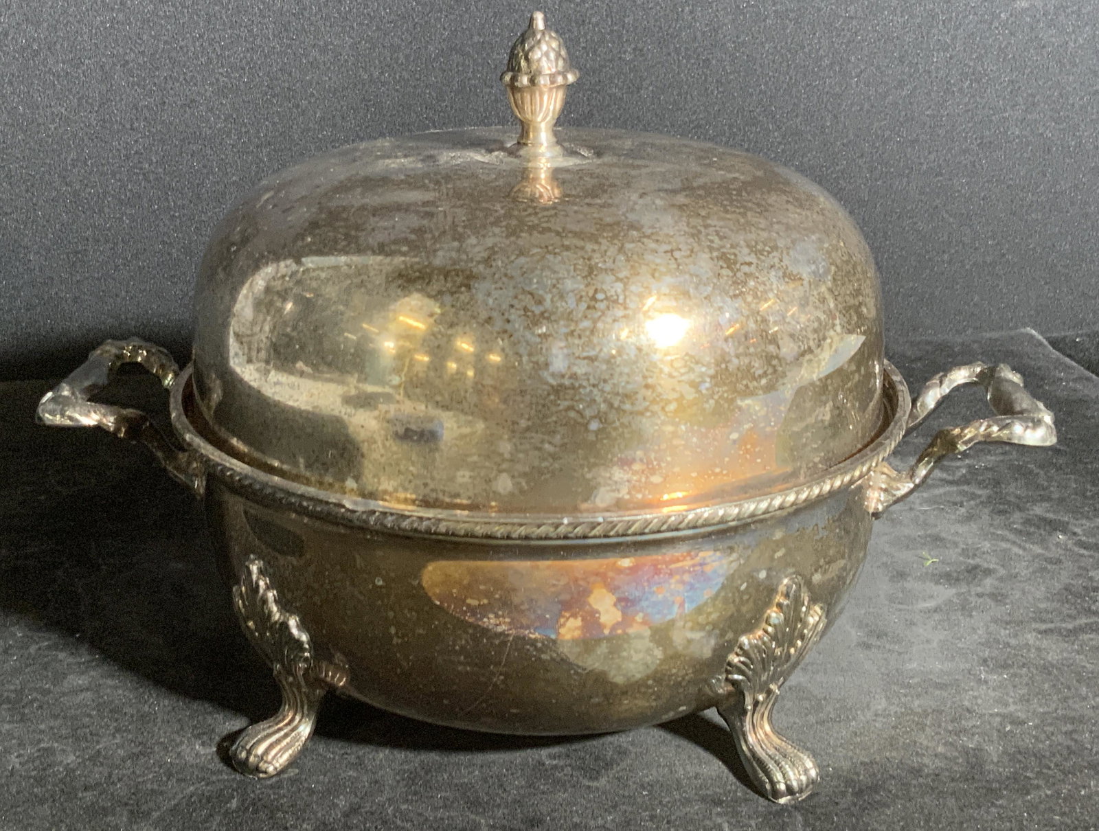 Vintage Electroplated Copper Lidded Vessel (1 of 9)