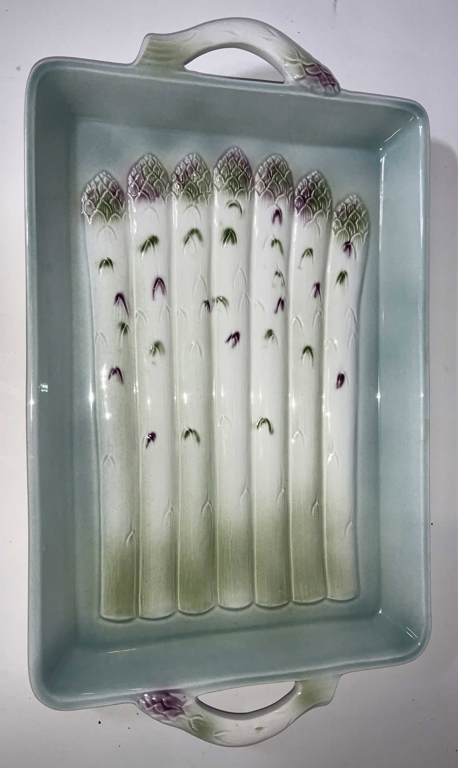 Williams Sonoma Embossed Ceramic Asparagus Dish (1 of 6)