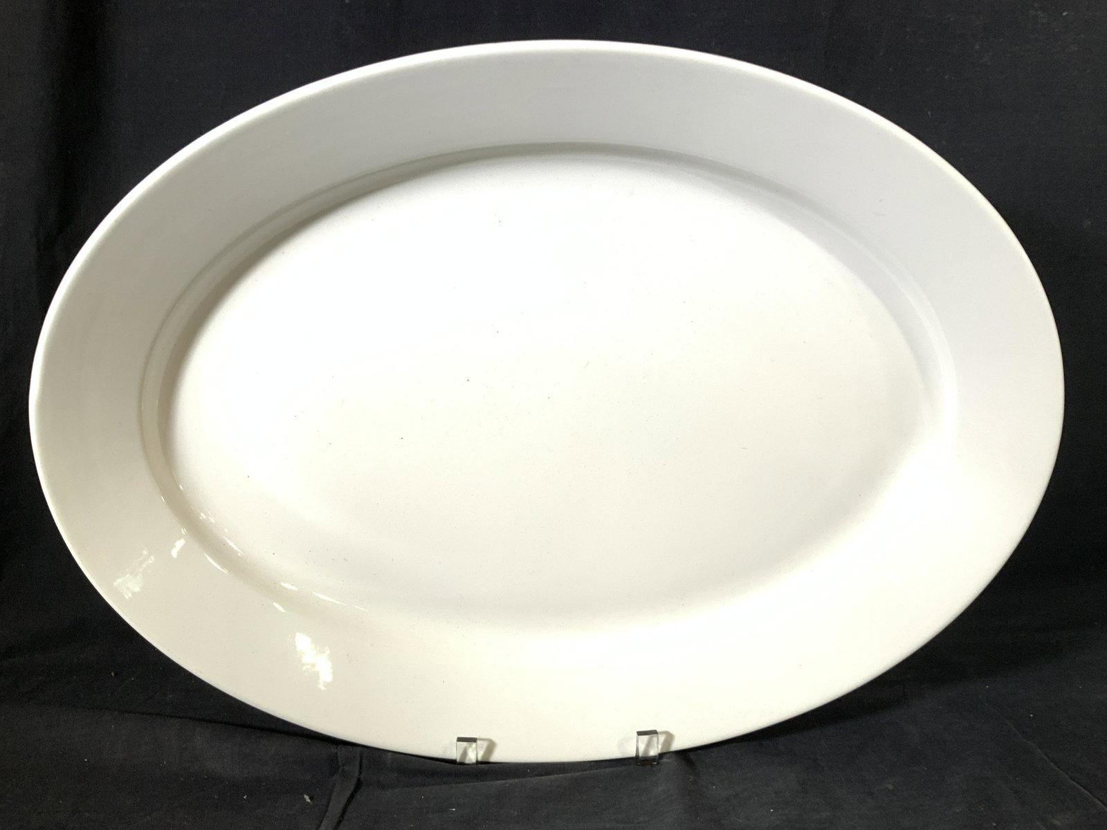 Oversized White Ceramic Platter, Finland 23.5in (1 of 6)