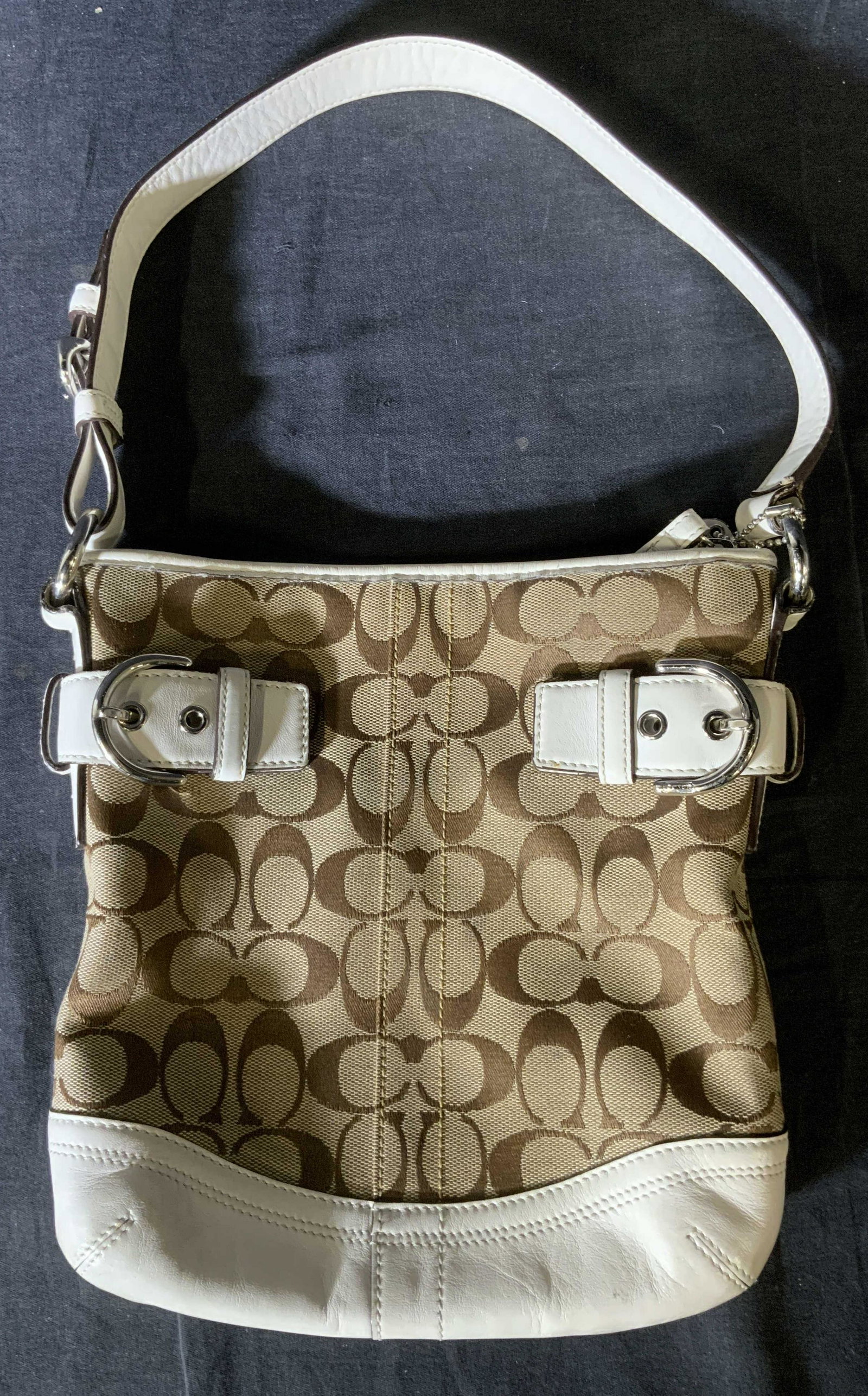 COACH Leather & Canvas Handbag (1 of 7)