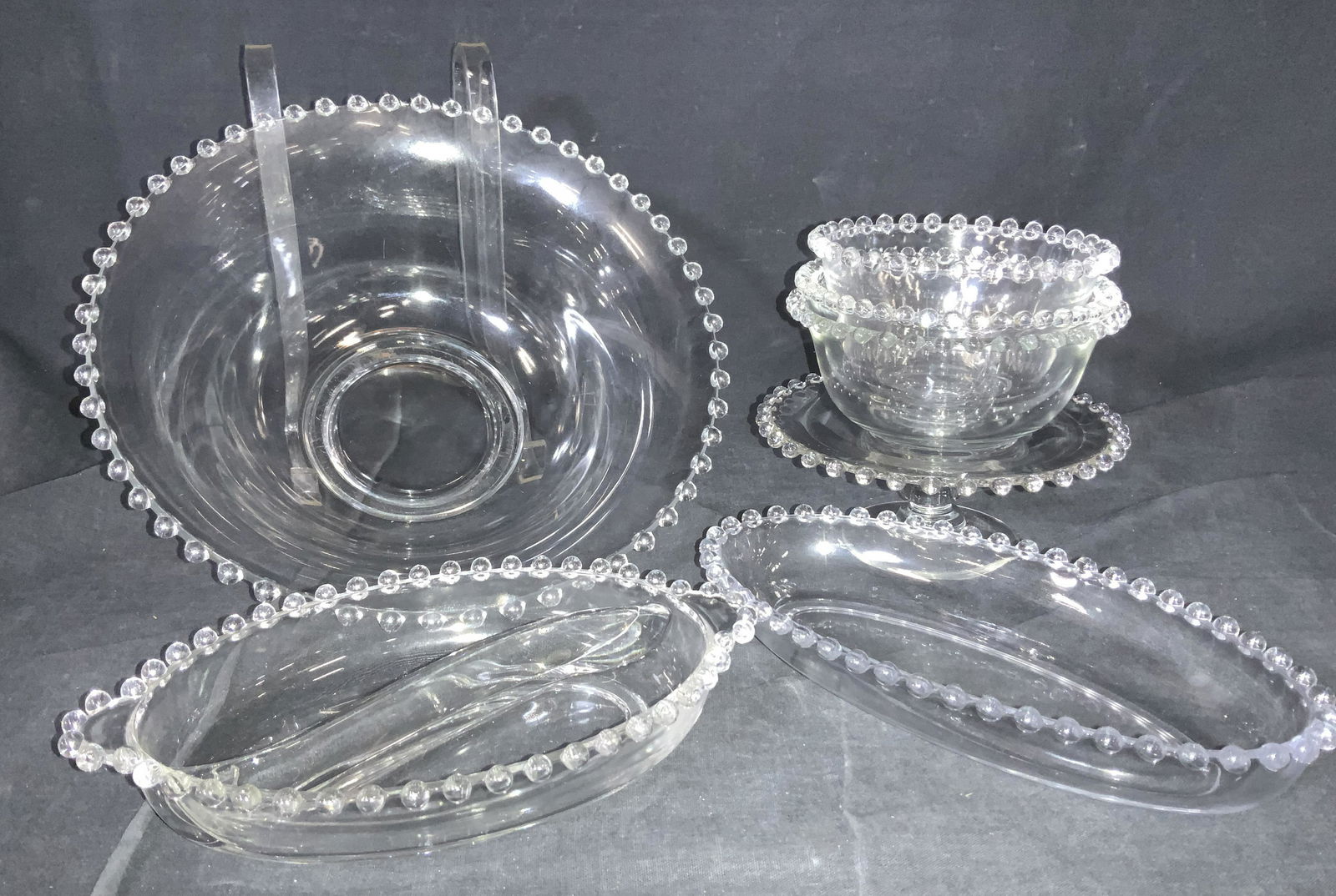 CANDLEWICK Imperial Crystal Ware Table Set 7 (1 of 7)