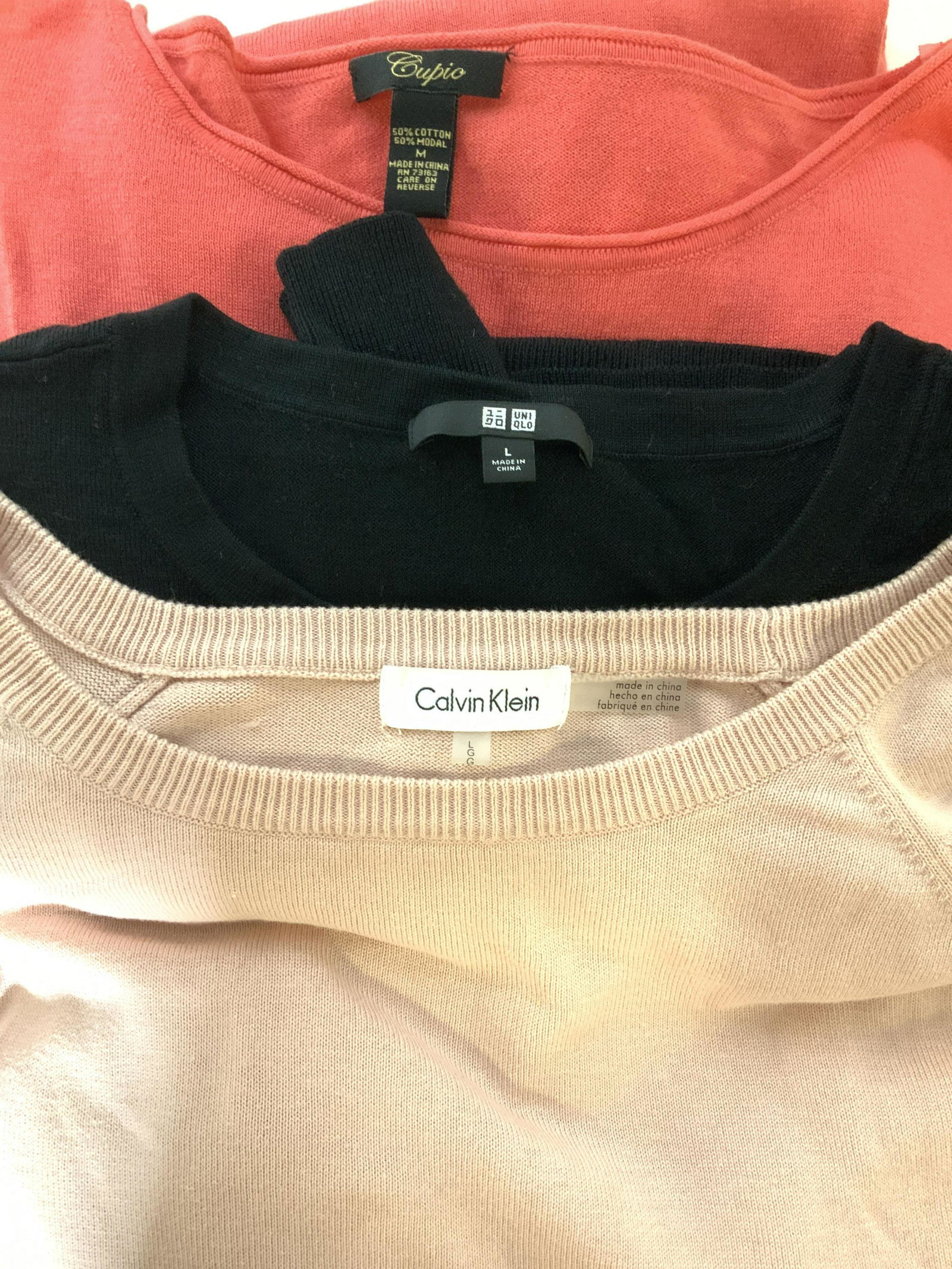Grp 3 Lad. Sweaters, Uni Qlo, Calvin Klein, Cupio (1 of 8)