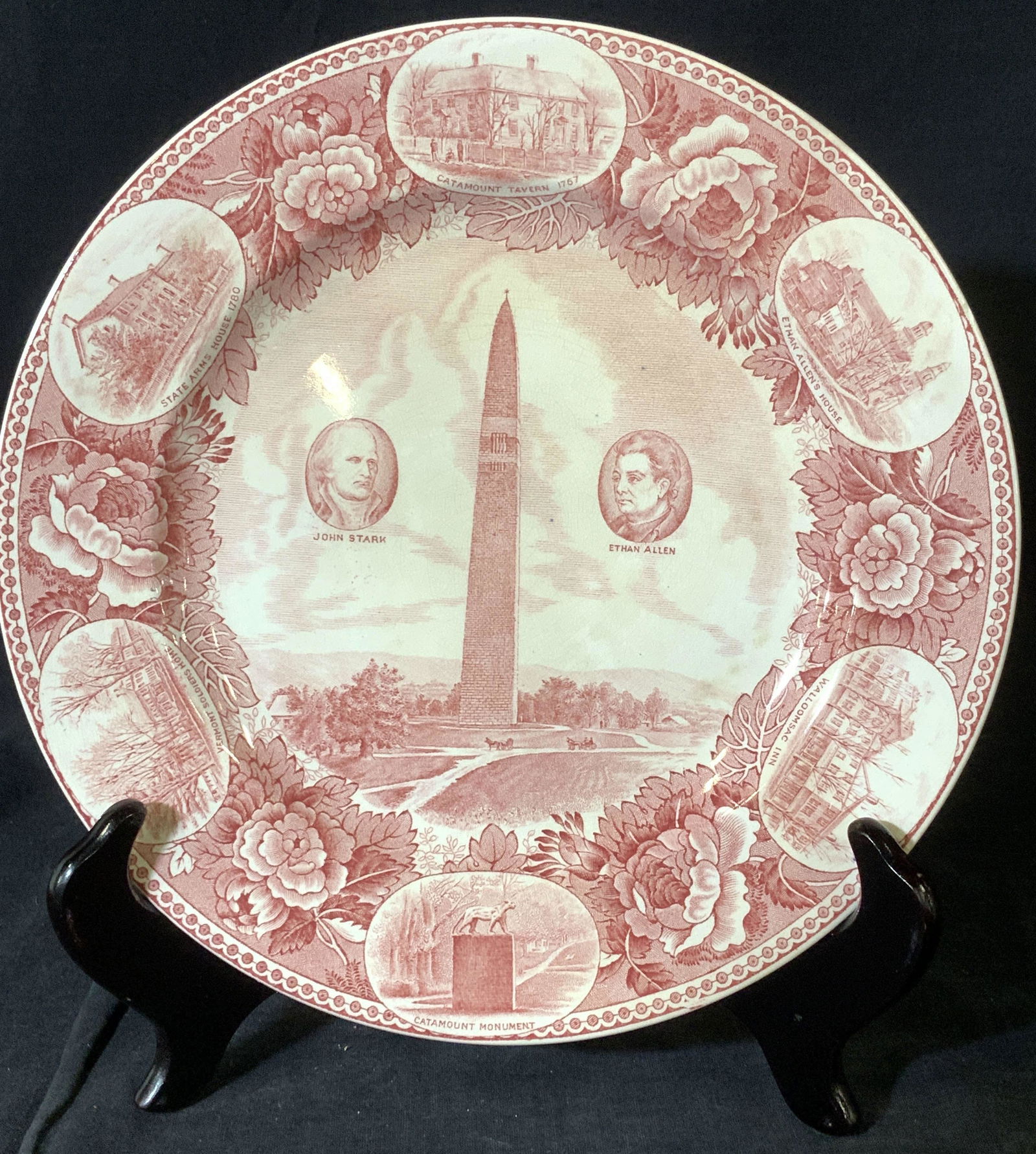 Collectible Bennington VT Monument Plate, Eng (1 of 9)