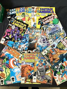 Collectible Vintage MARVEL Captain American Comics: Total 18. Vintage, dates are from 1984, 1985, 1986. All Captain America By Marvel. Marvel Comic Books, Collectibles, Collectible Marvel Captain America Comics, Kid’s reading, Marvel Capetian America