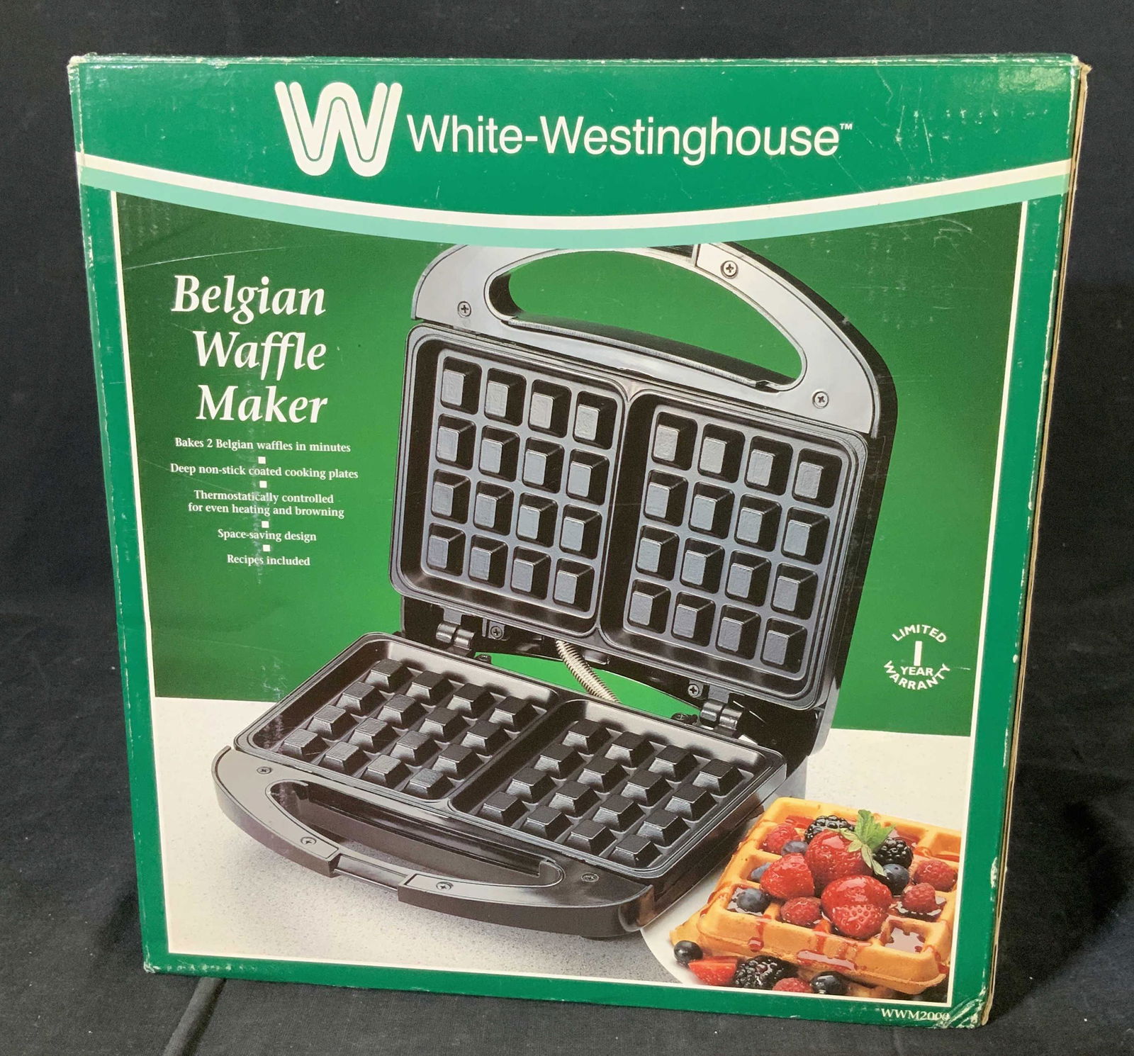 white Westinghouse Belgian Waffle Maker, NIB (1 of 6)