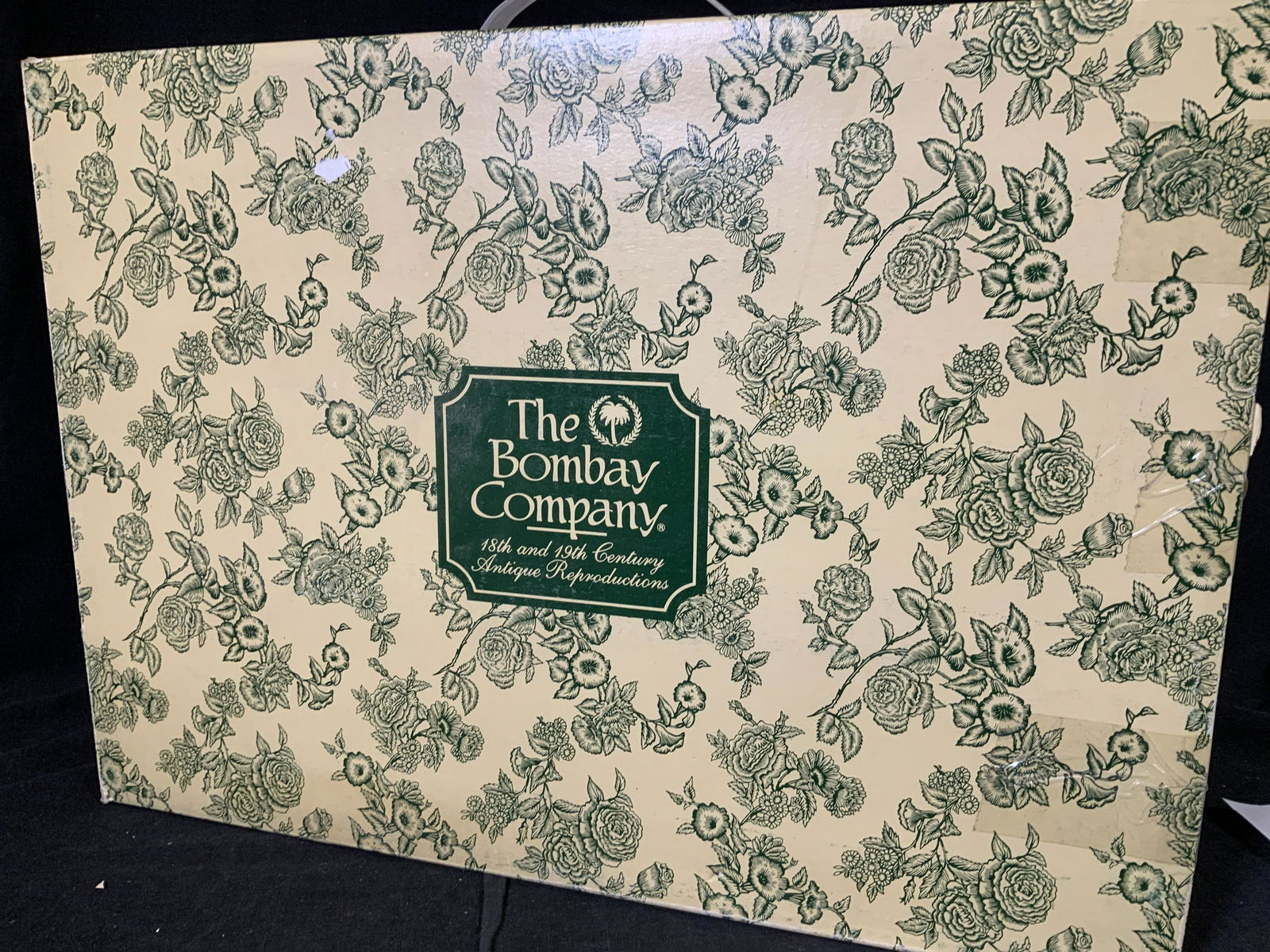 NIB BOMBAY CO Antique 18th C Reprod. Wood Stool (1 of 4)