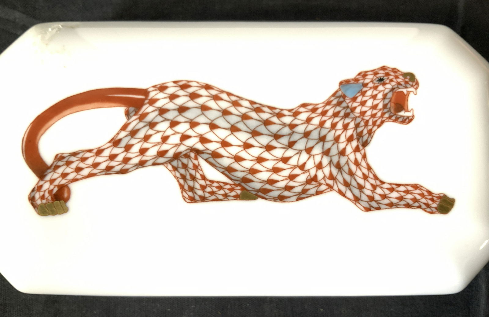 Herend Hungary Orange Tiger Trinket Box 7987 (1 of 7)