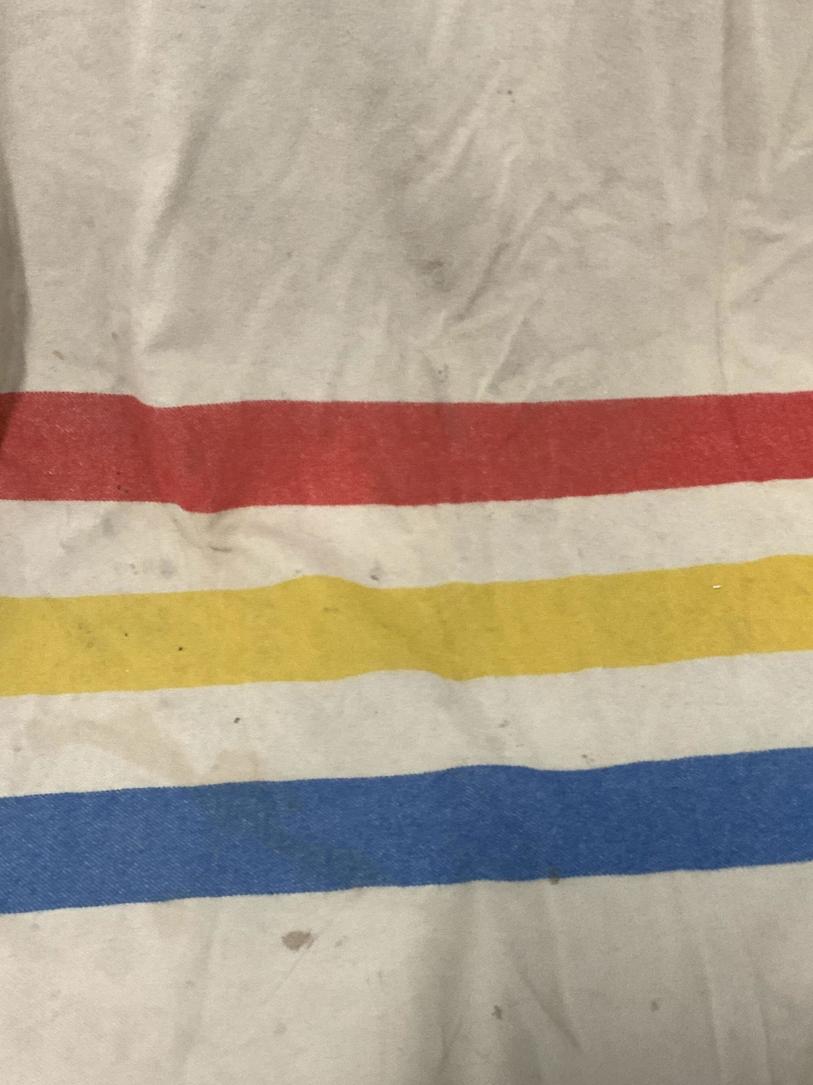 Vintage ORR Signed Striped Wool Throw Blanket (1 of 9)