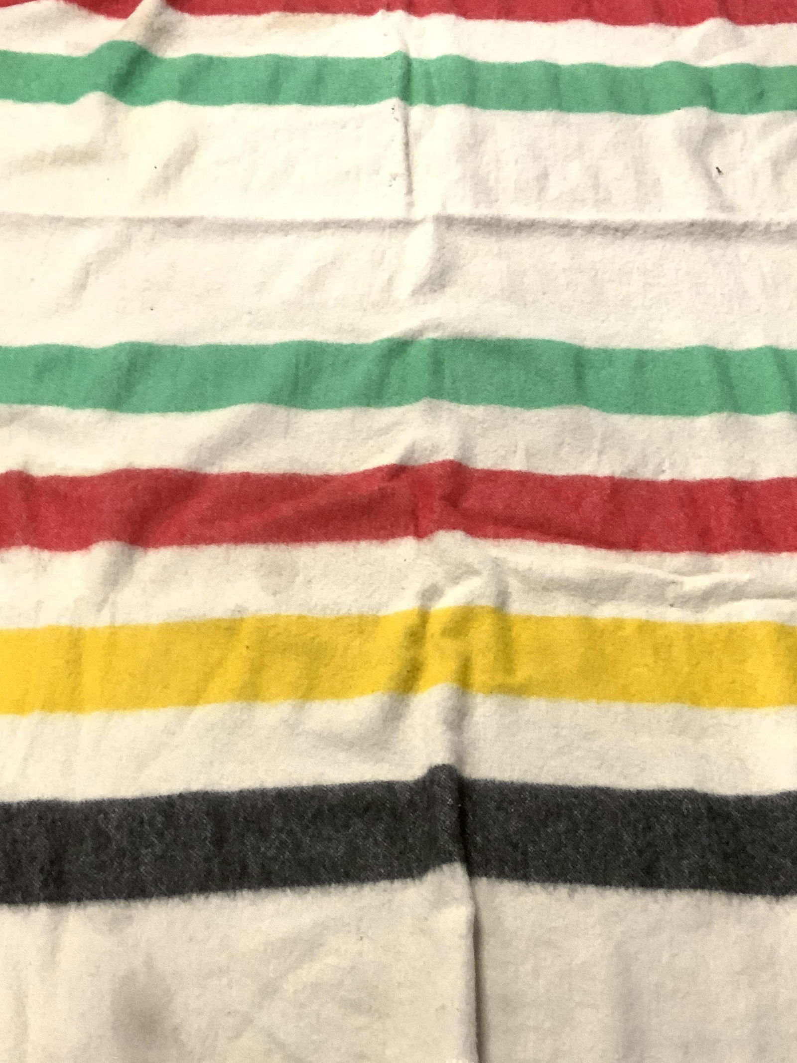 Vintage Striped Wool Throw Blanket (1 of 9)