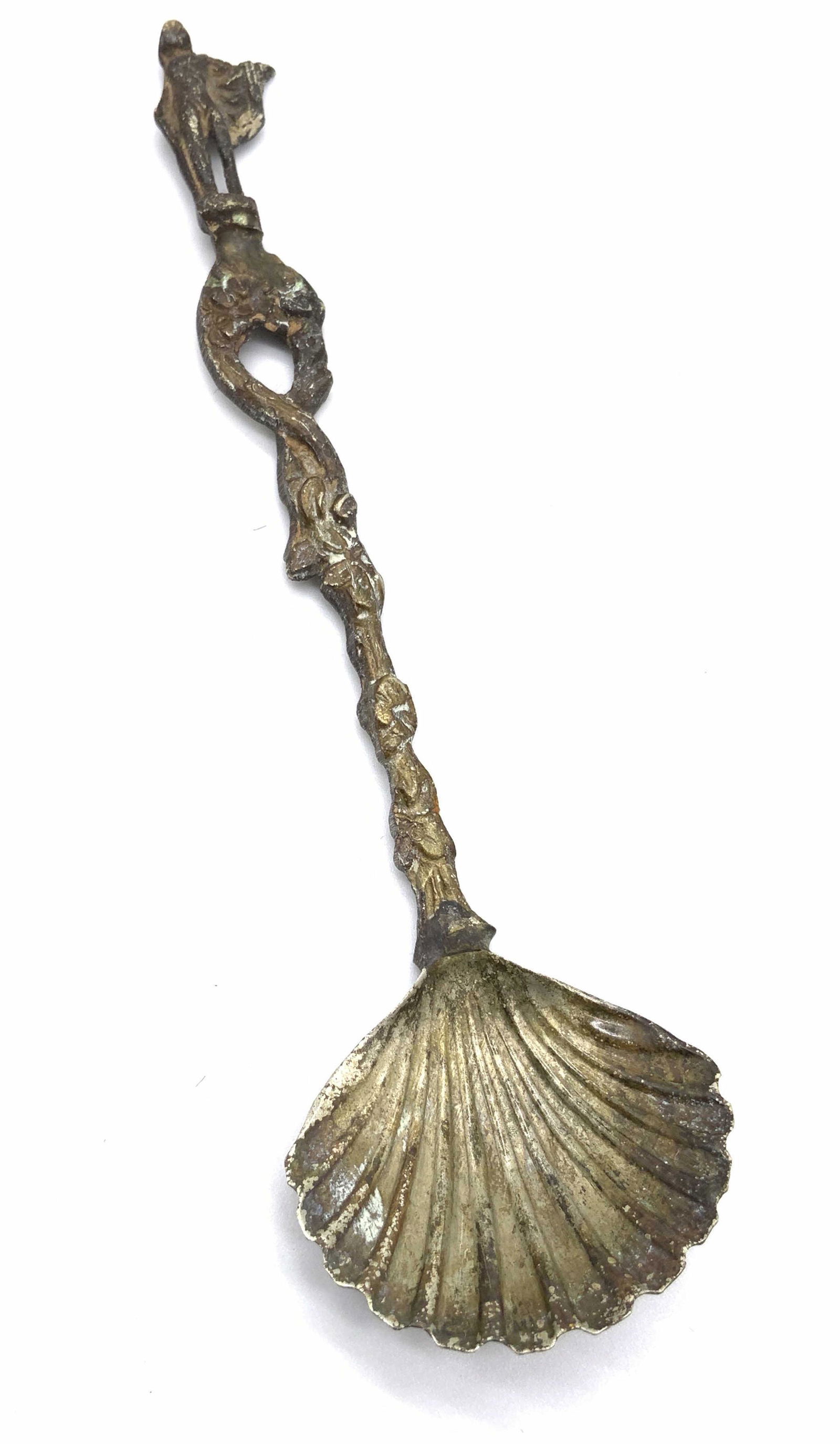 Vintage Shell Form Sugar Spoon, Flatware (1 of 8)