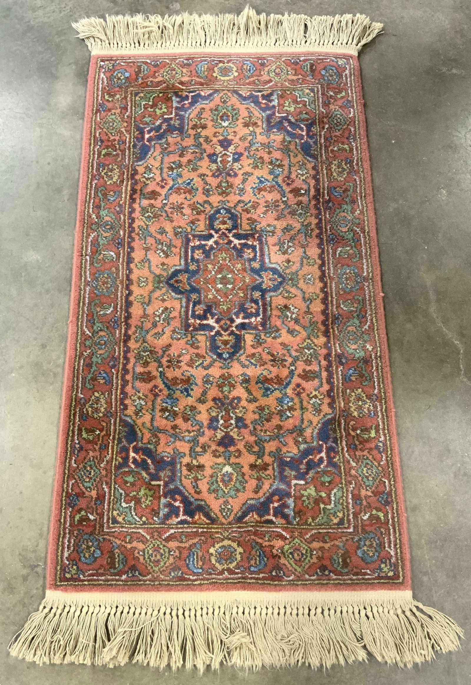 Vintage KARASTAN Fringed Wool Rug (1 of 8)