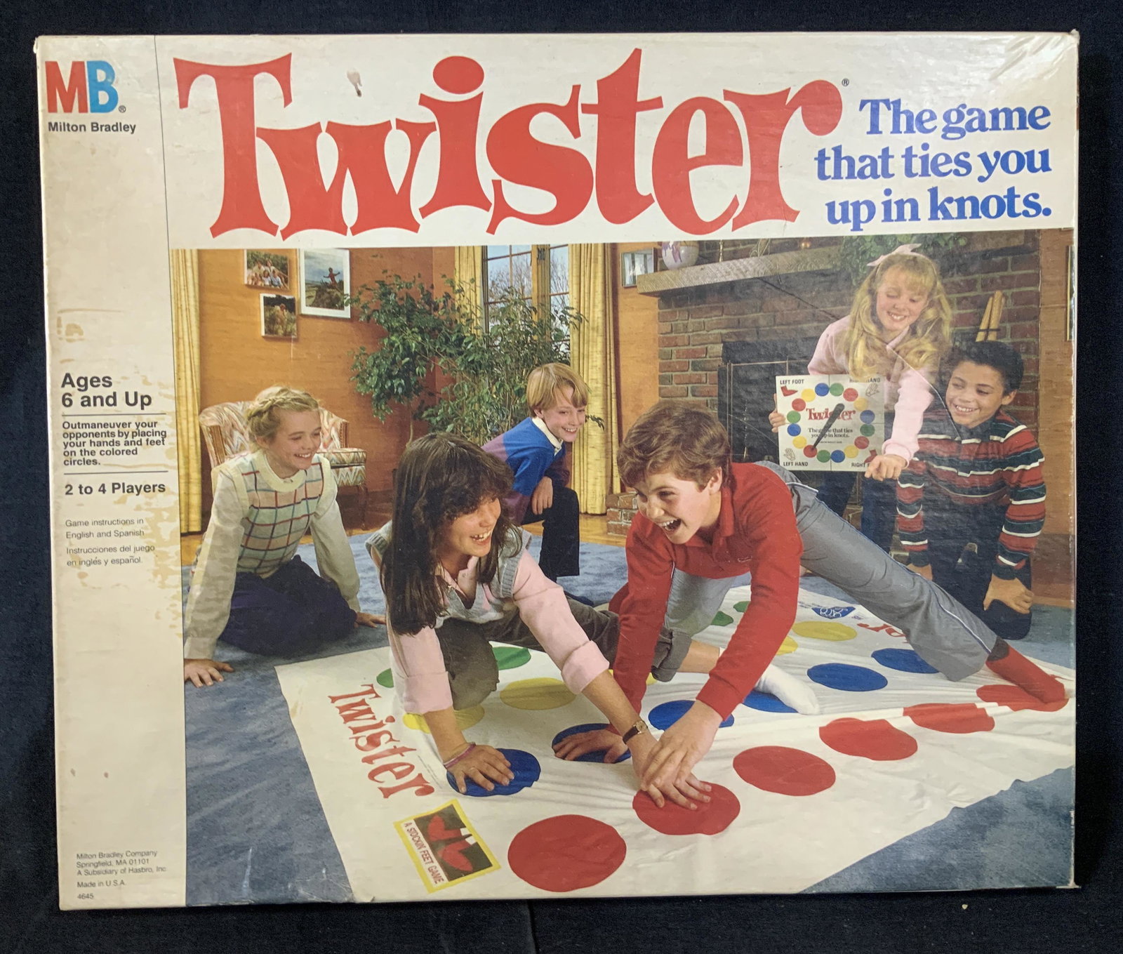 Vtg Milton Bradley TWISTER Floor Game, Collectible (1 of 7)