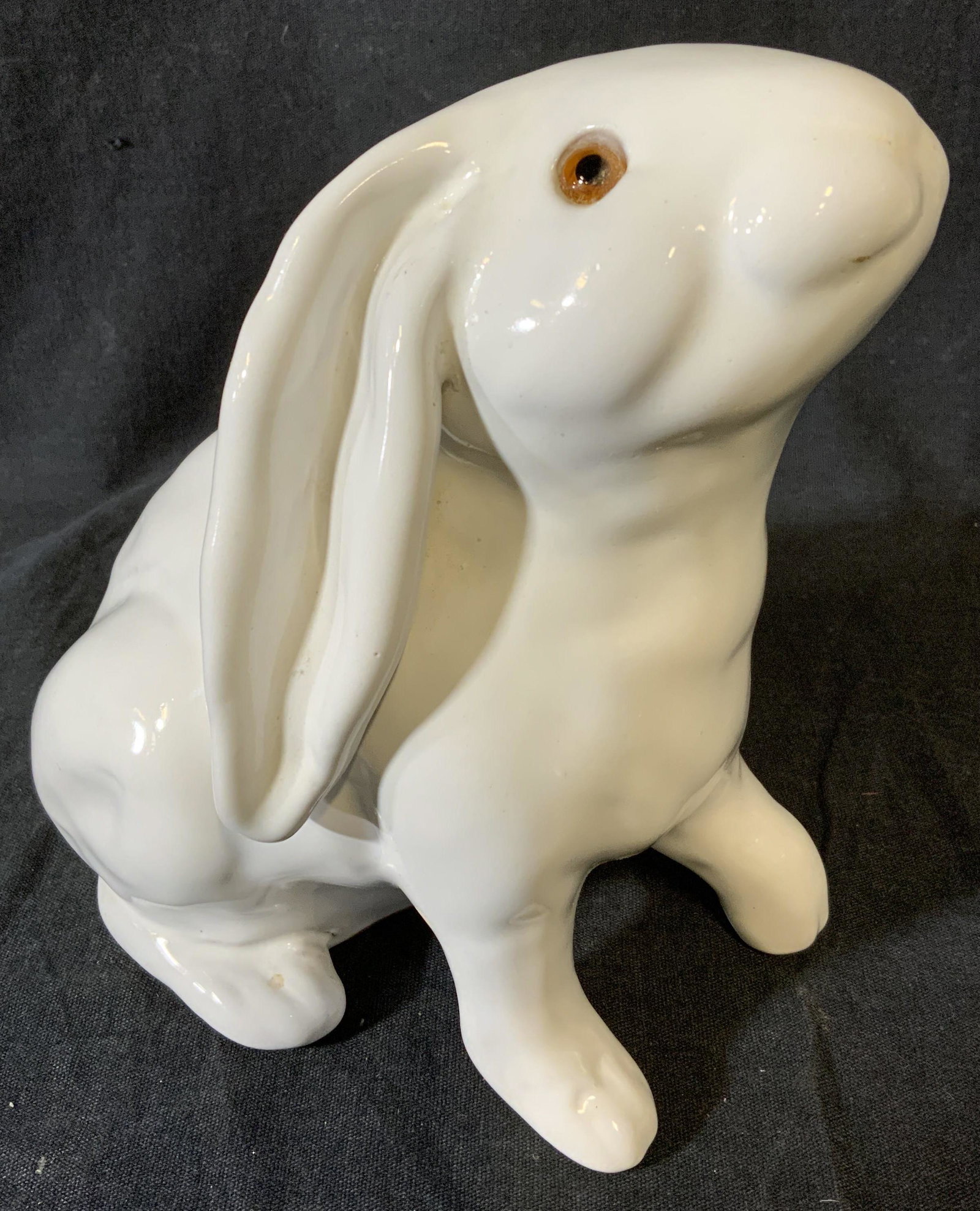 Handmade Glazed Earthenware Rabbit Sculpture (1 of 5)