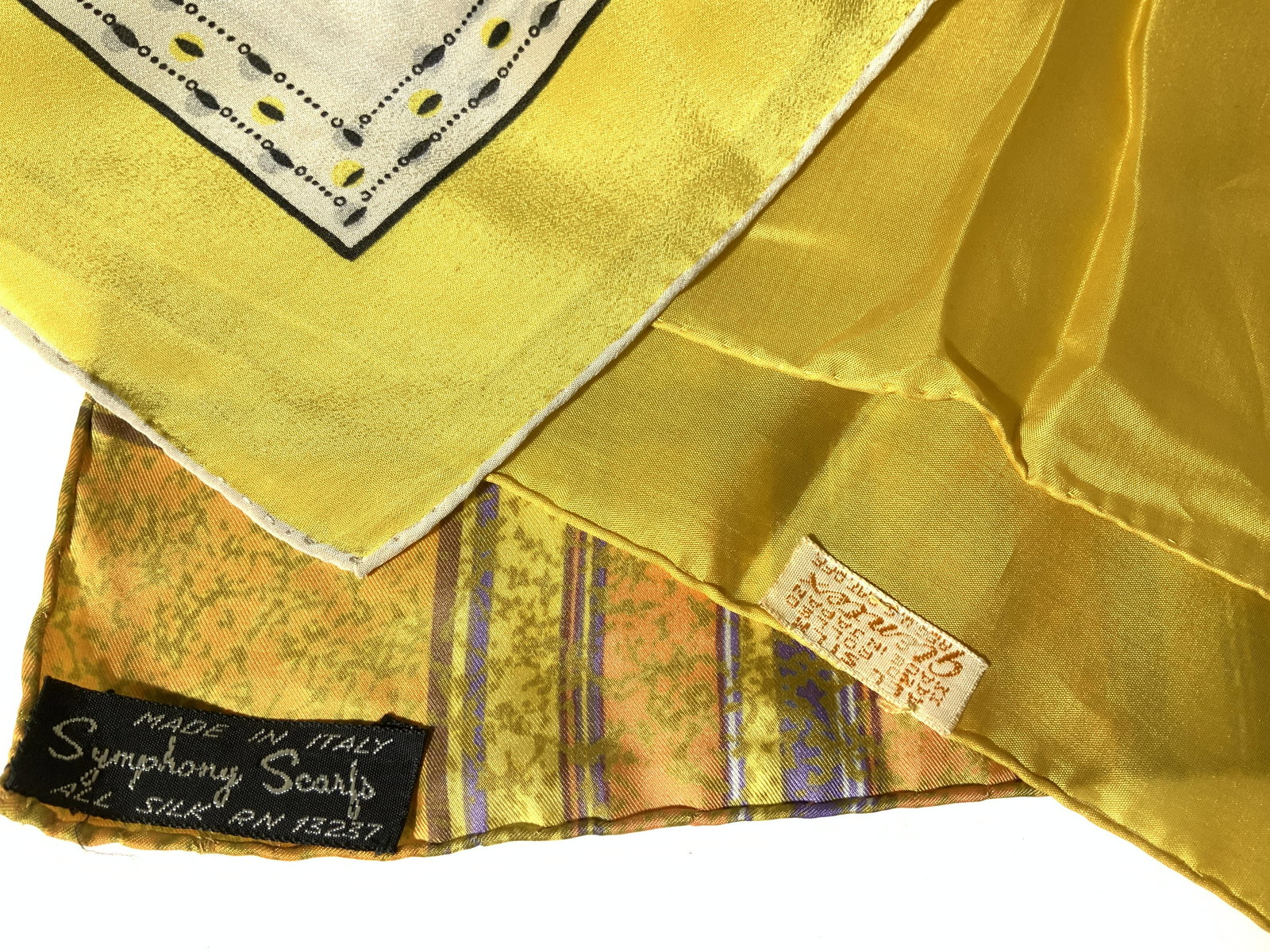 Hand Rolled Vintage Silk Scarves, Italy Japan (1 of 7)