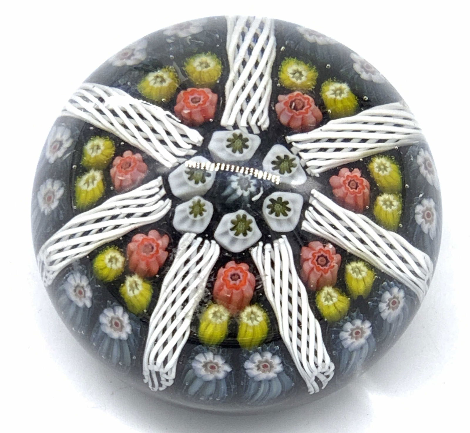 Handmade Art Glass Millifiori Style Paperweight (1 of 8)