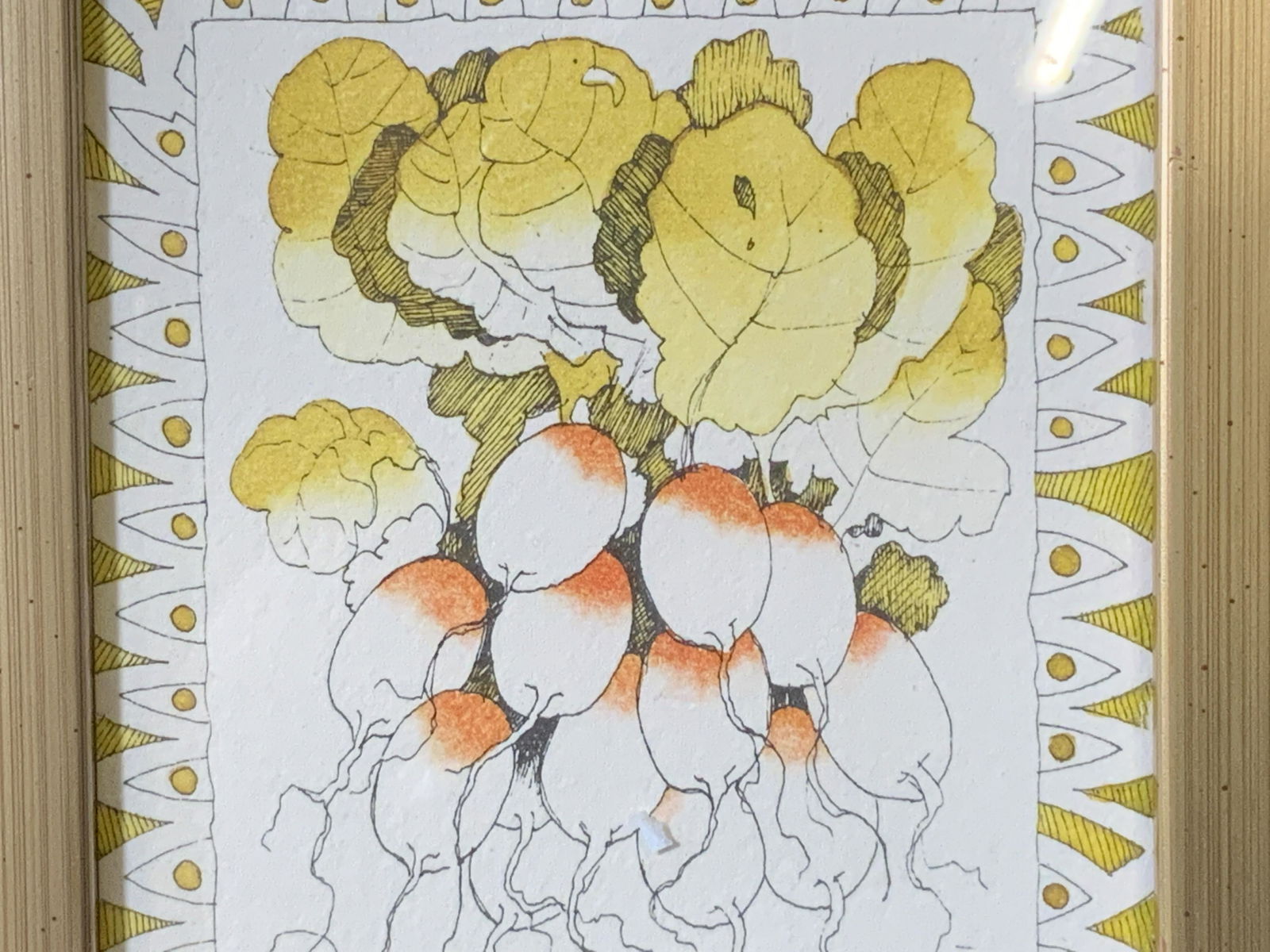 Pair Signed Floral Colored Engravings (1 of 6)