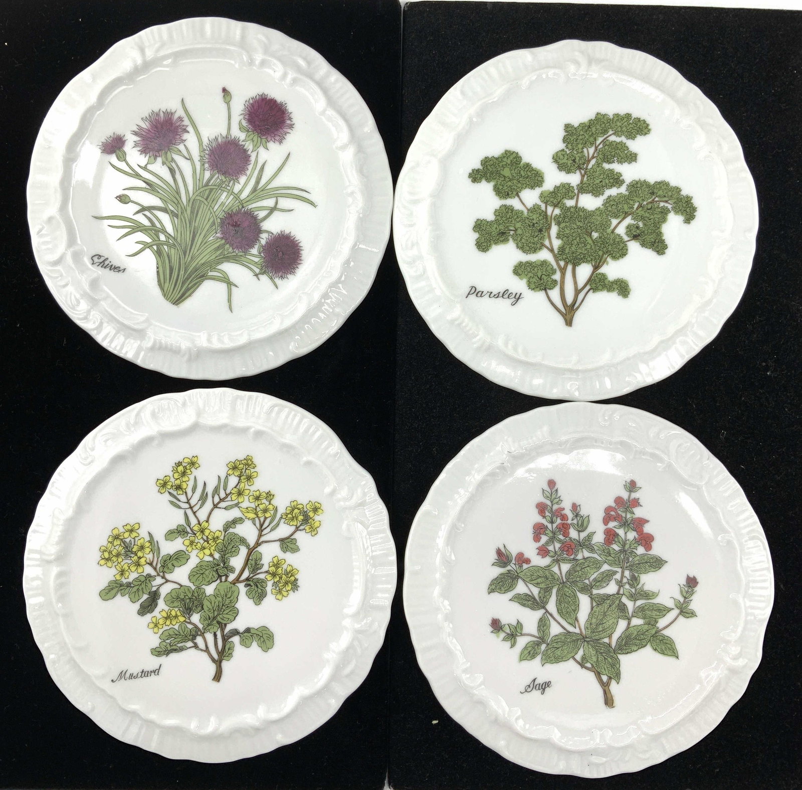 Set 4 Andrea by Sadek Porcelain Wall Decor, Japan (1 of 6)