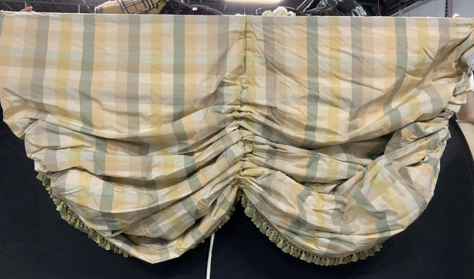 Picture Window Custom Silk Shade with Tassels (1 of 18)