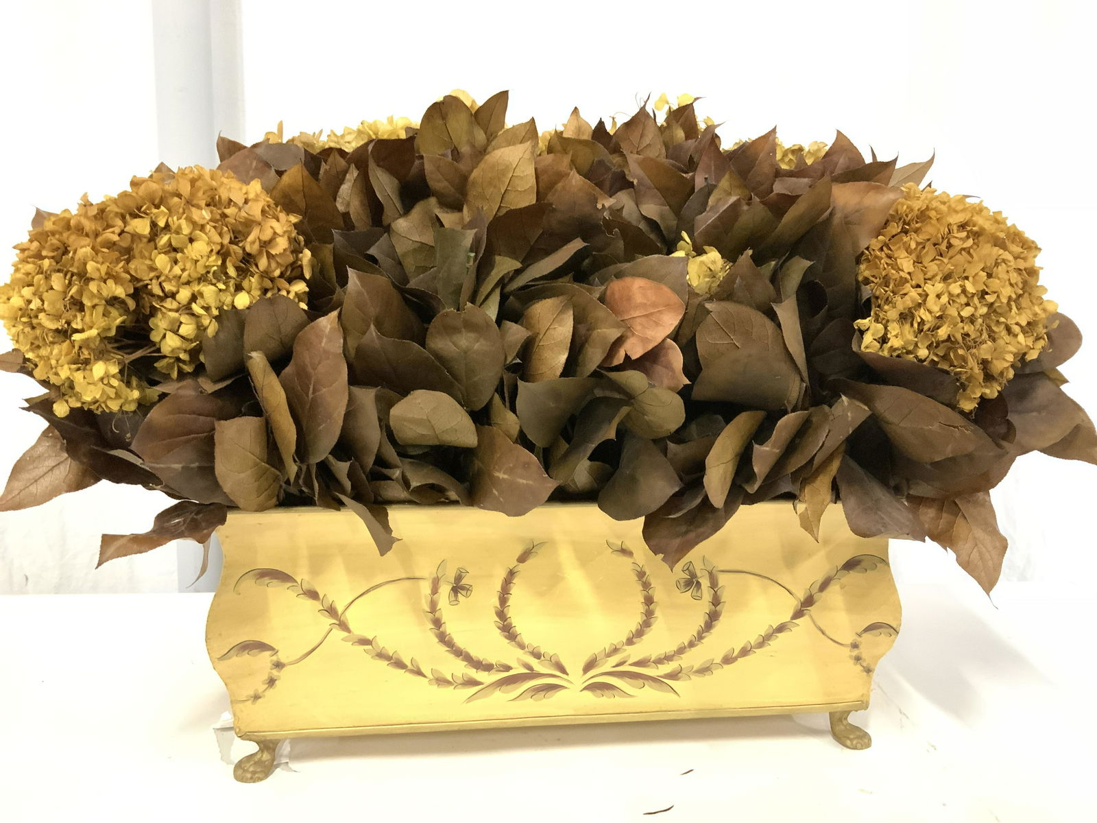 BOUGAINVILLE French Tole Dried Floral Centerpiece (1 of 11)