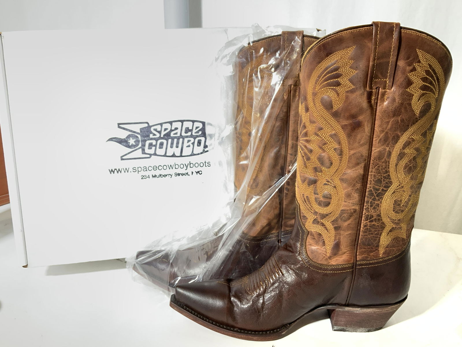 NIB SPACE COWBOY Leather Boots, Mulberry St NYC (1 of 9)