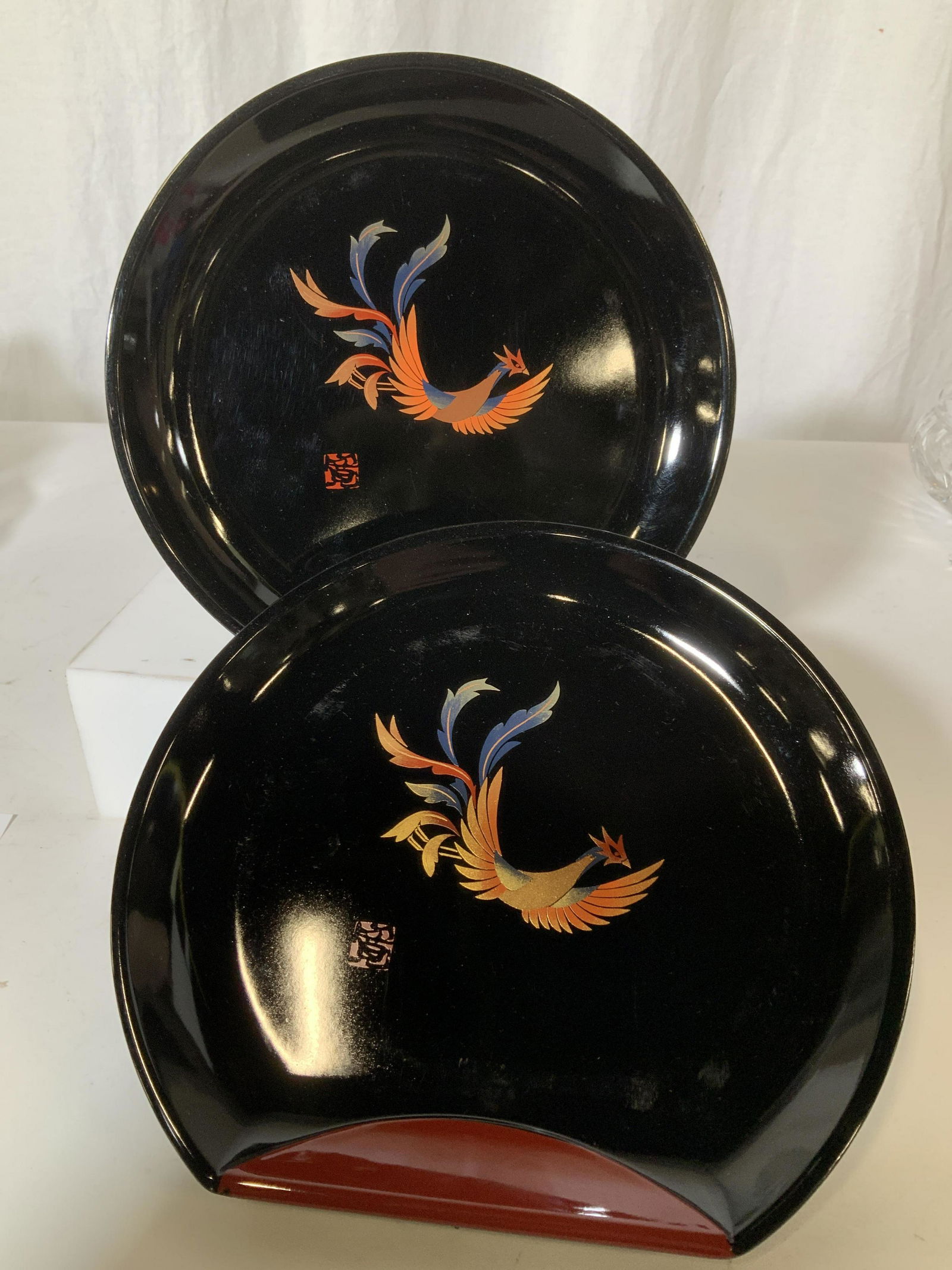 Y.KANSAI Hand Painted Composite Phoenix Trays, 5 (1 of 6)