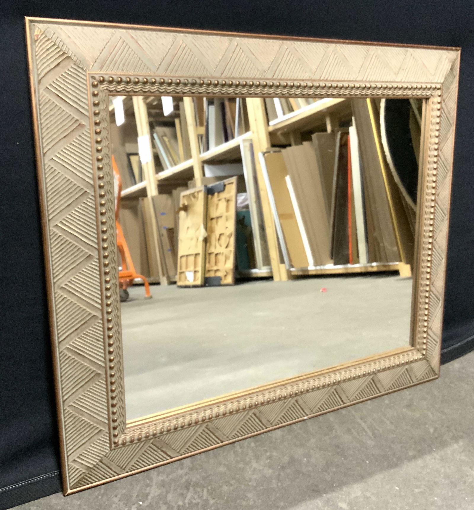 Vintage Wooden Gilt Frame Wall Mirror (1 of 8)