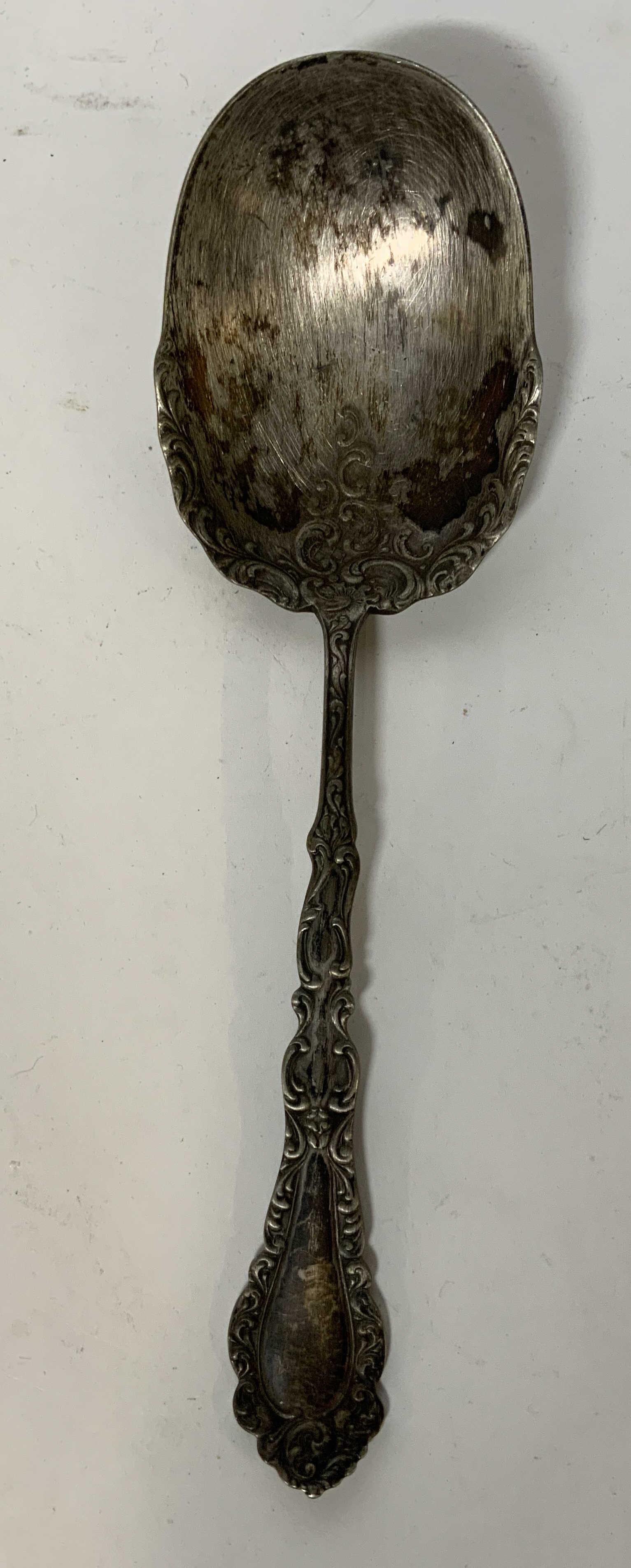 GEORGE H ROGERS Silver Plated Serving Spoon (1 of 4)