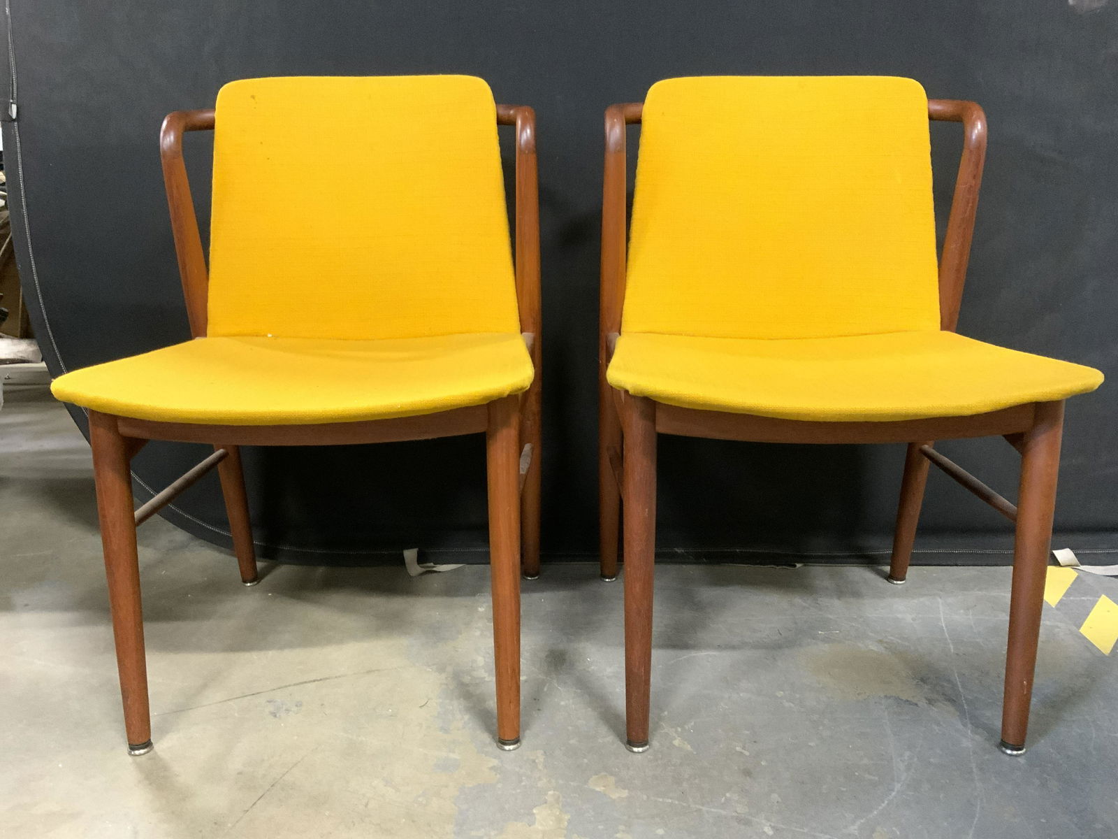 Pair Vintage Danish MCM Chairs (1 of 10)