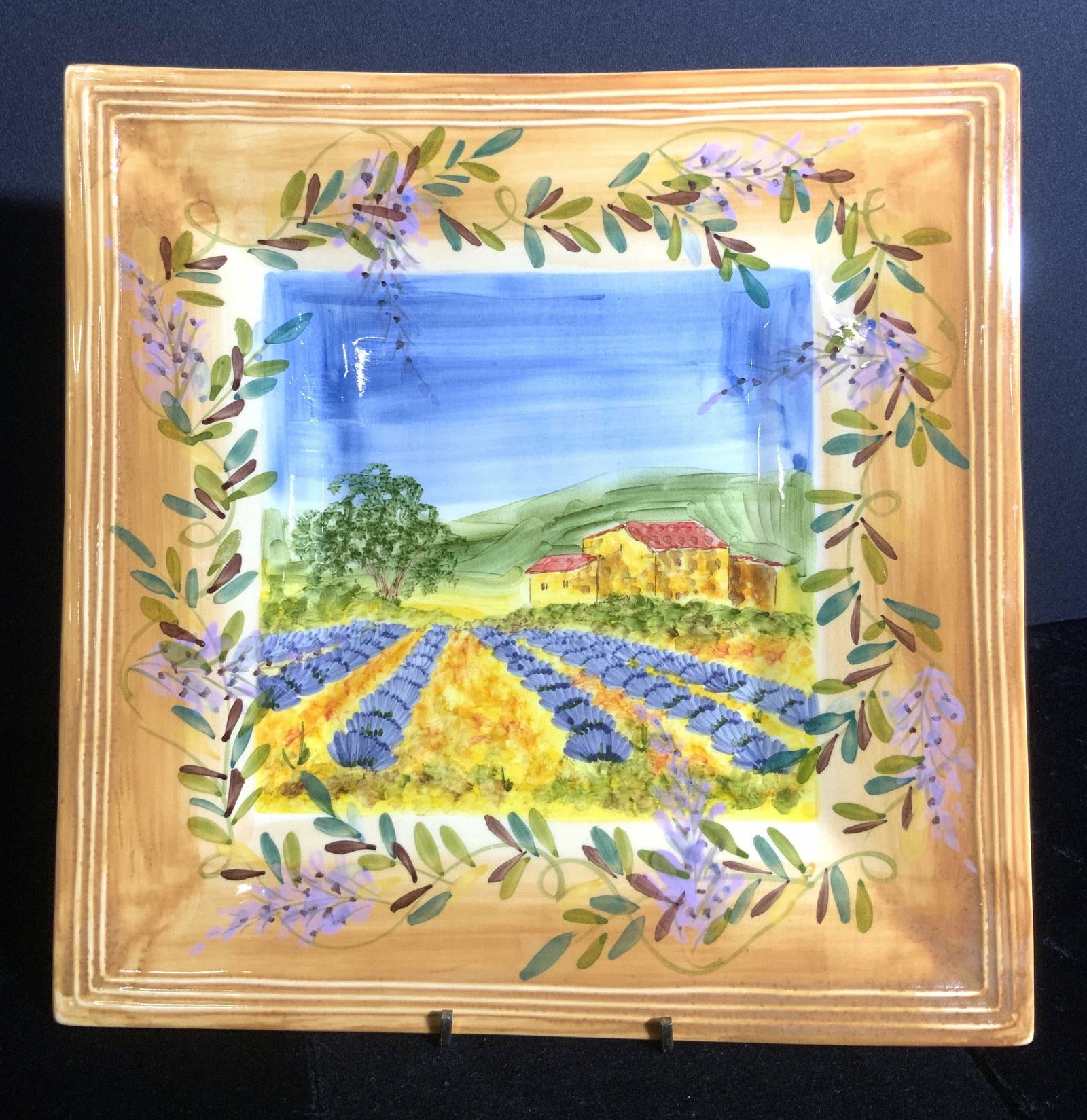 ATELIER DU SAGE French Ceramic Farm Theme Platter (1 of 12)