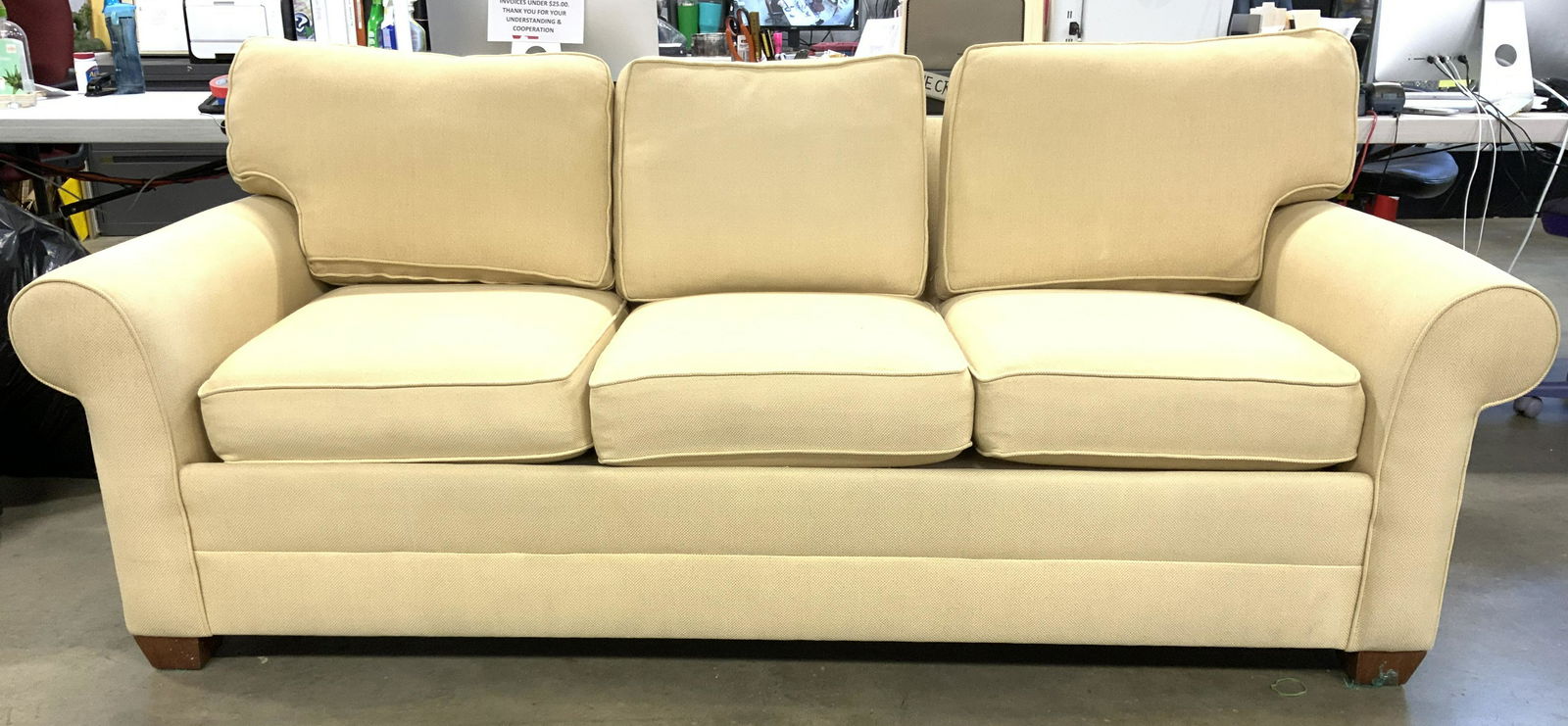 Tan Toned ETHAN ALLEN SOFA (1 of 11)