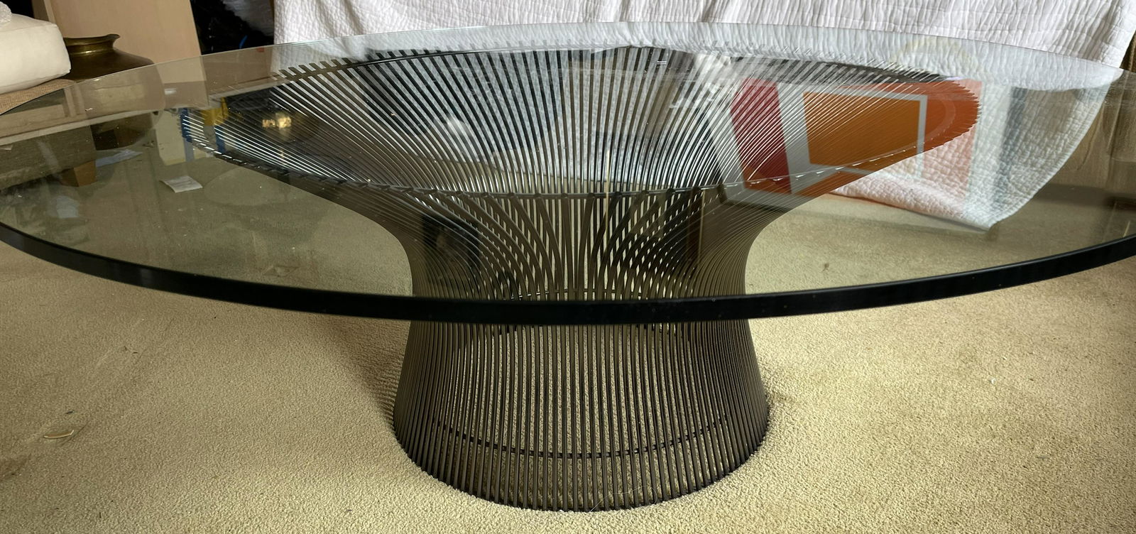 MCM Warren Platner for Knoll Metal Glass Table (1 of 20)