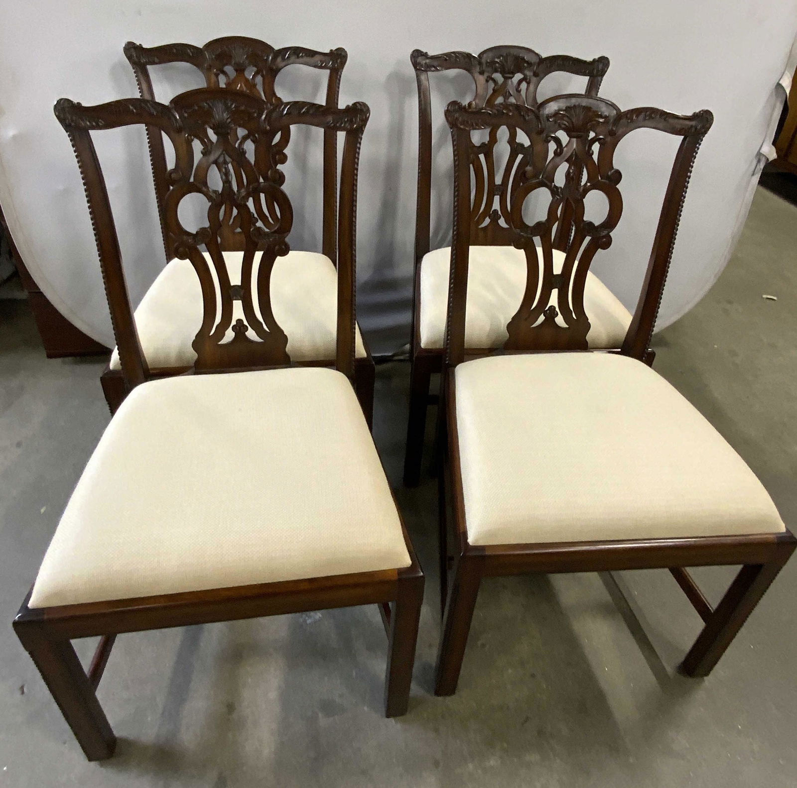 Set 4 MAITLAND SMITH Chippendale Style Chairs (1 of 18)