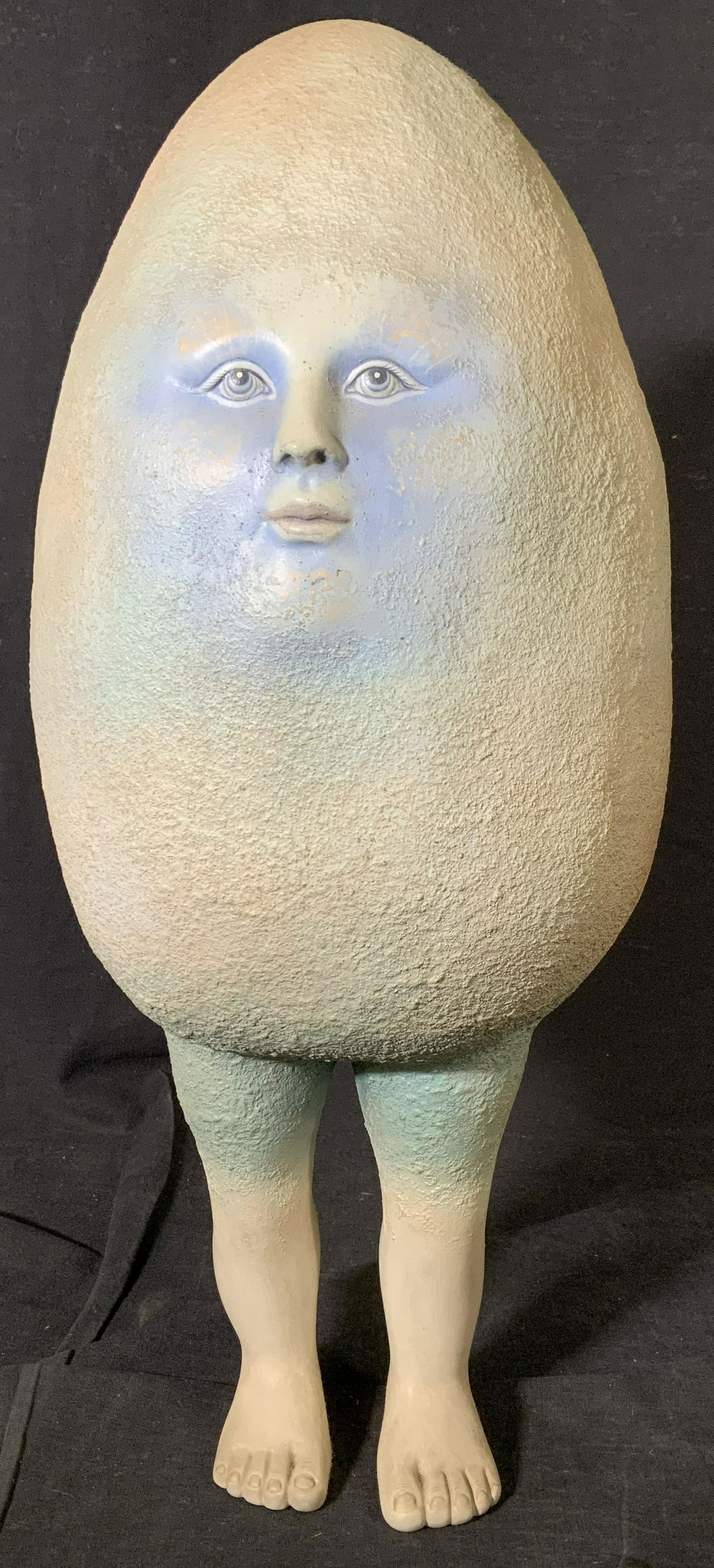 Signed LE Sergio Bustamante Ceramic Egg Sculpture (1 of 13)